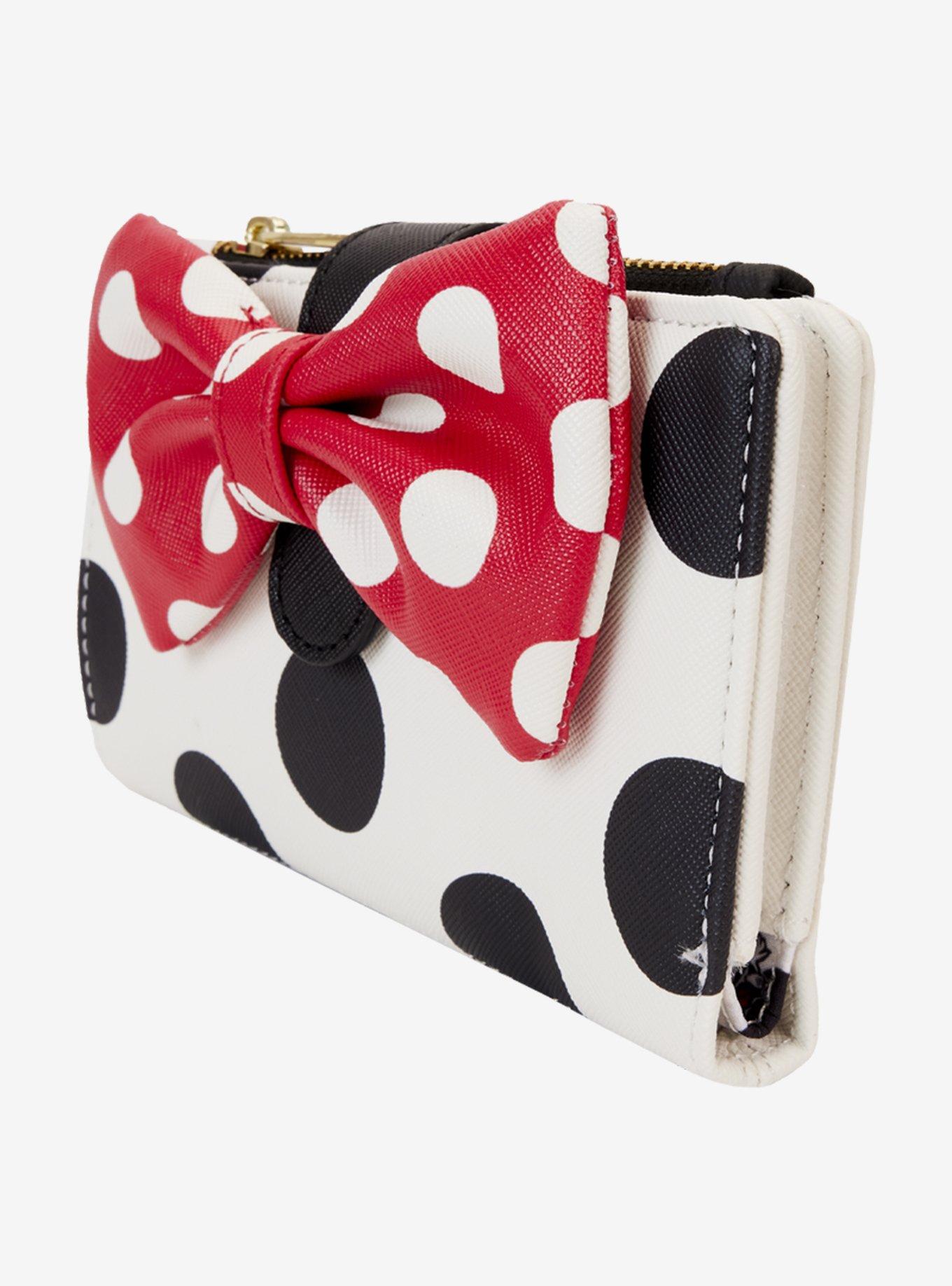 Loungefly Disney Minnie Mouse Polka Dot Bow Wallet, , alternate