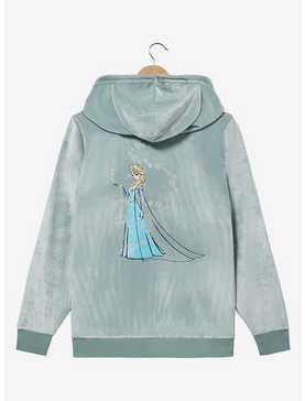 Disney Frozen Elsa Portrait Women's Plus Size Zippered Hoodie - BoxLunch Exclusive, , hi-res