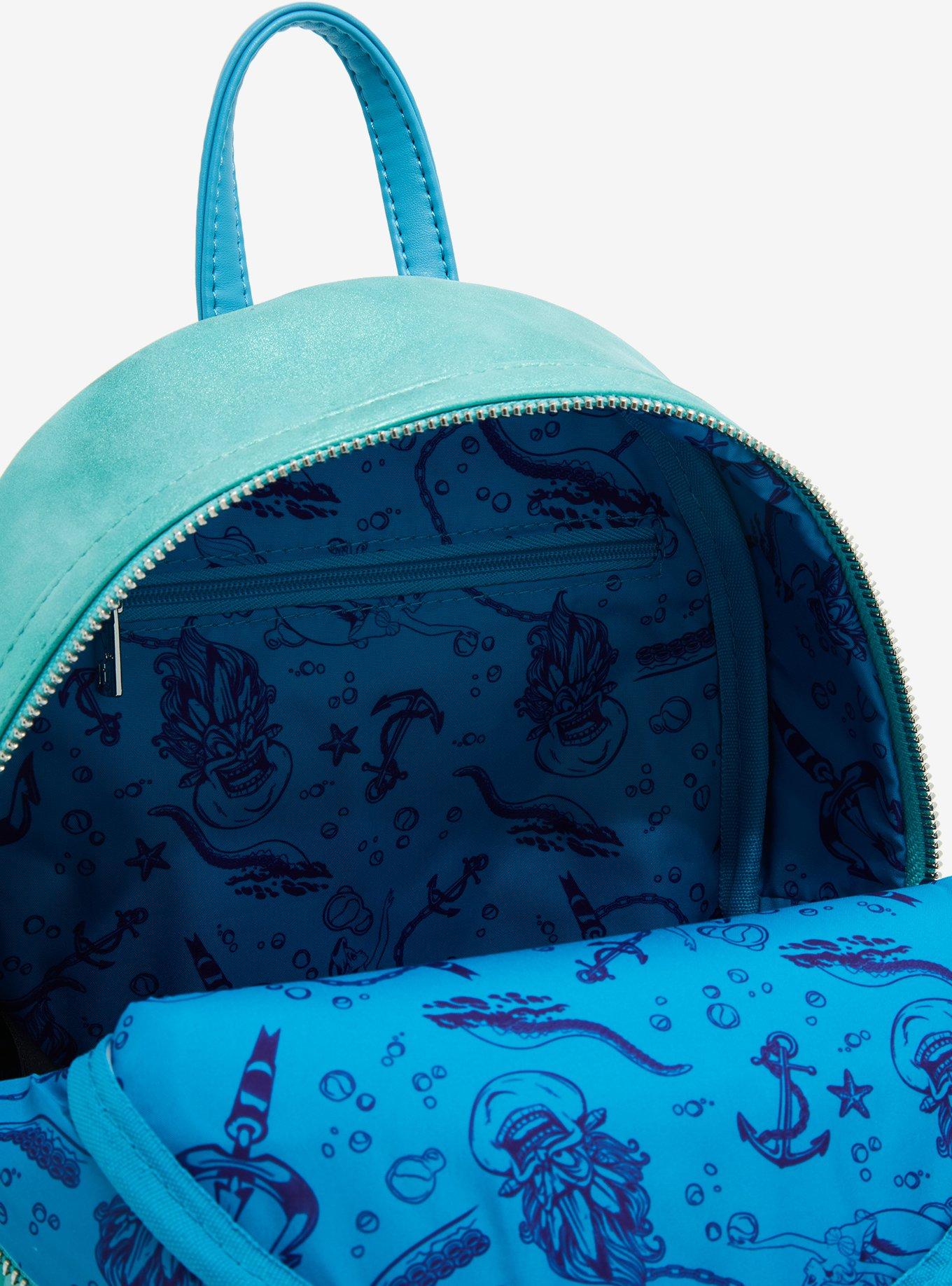 Loungefly Disney The Little Mermaid Glitter Portrait Mini Backpack - BoxLunch Exclusive, , alternate