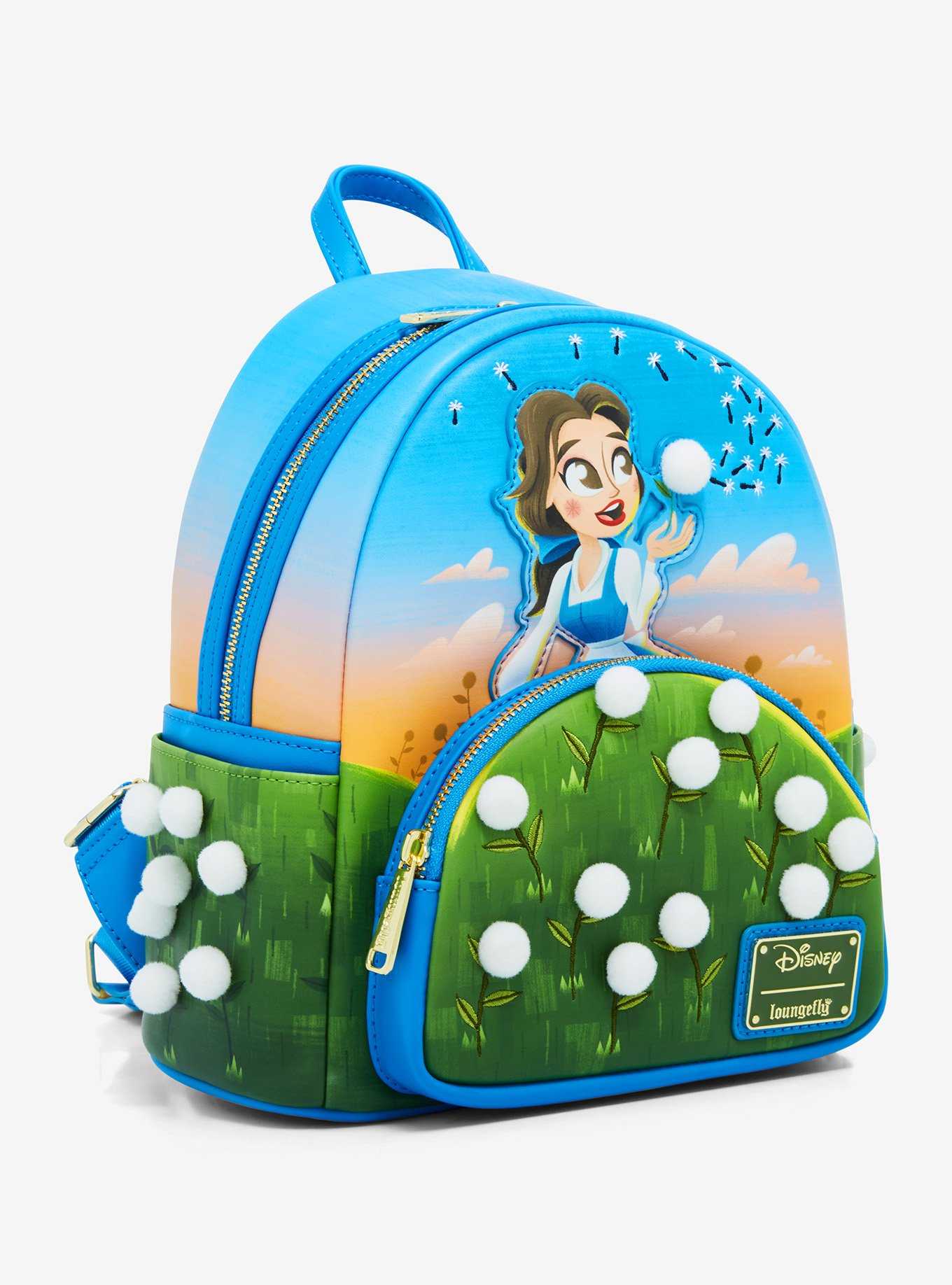 Loungefly Disney Beauty and the Beast Belle Dandelion Field Mini Backpack - BoxLunch Exclusive, , hi-res