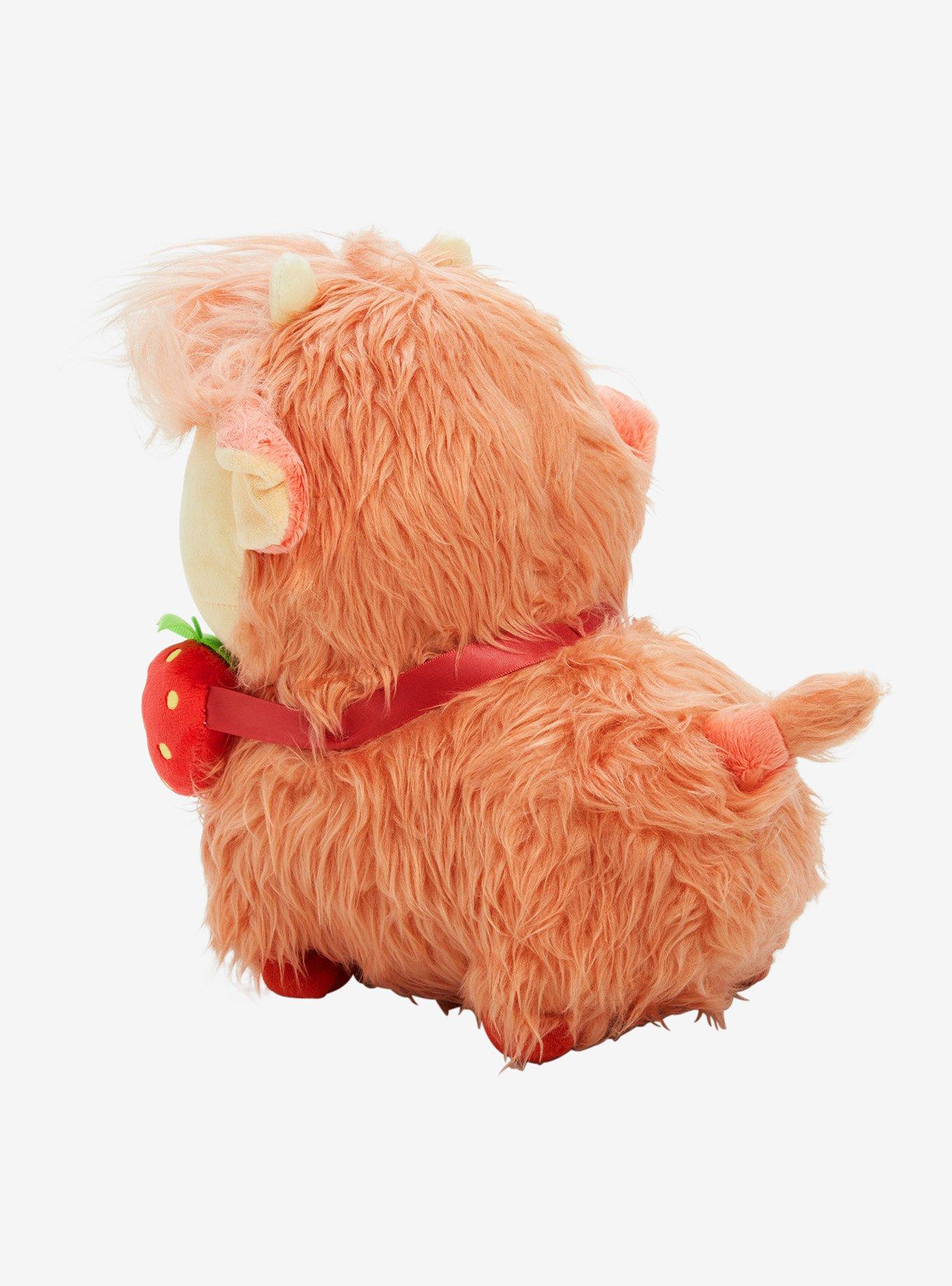Honeymaru Fluffy Strawberry Highland Cow 10 Inch Plush - BoxLunch Exclusive, , alternate