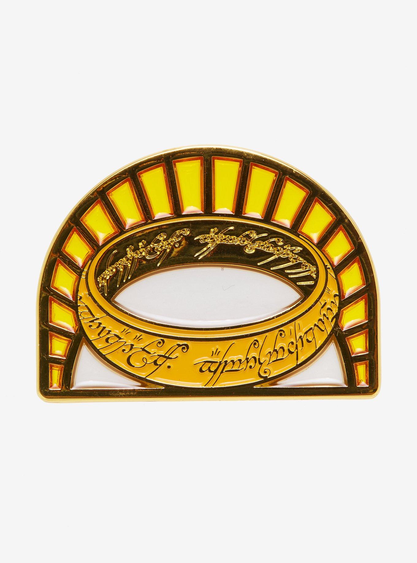 The Lord of the Rings One Ring Stained Glass Enamel Pin - BoxLunch Exclusive , , alternate