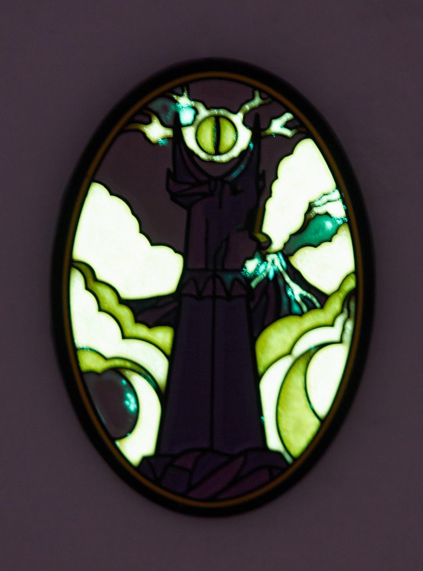 The Lord of the Rings The Eye of Sauron Glow-in-the-Dark Enamel Pin - BoxLunch Exclusive, , hi-res