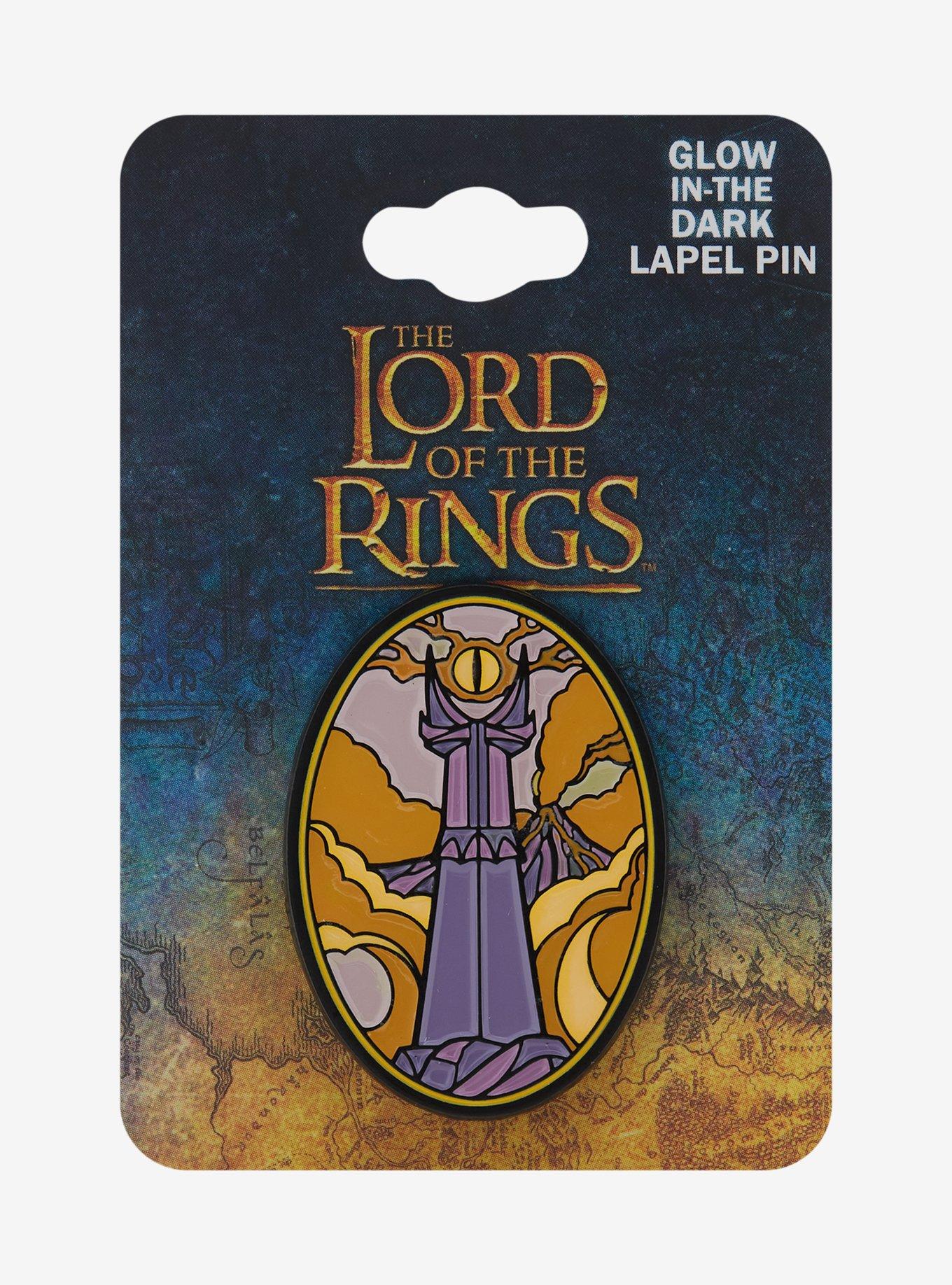 The Lord of the Rings The Eye of Sauron Glow-in-the-Dark Enamel Pin - BoxLunch Exclusive, , alternate