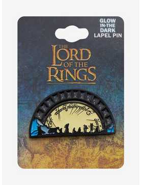 The Lord of the Rings Group Portrait Arch Glow-in-the-Dark Enamel Pin - BoxLunch Exclusive, , hi-res