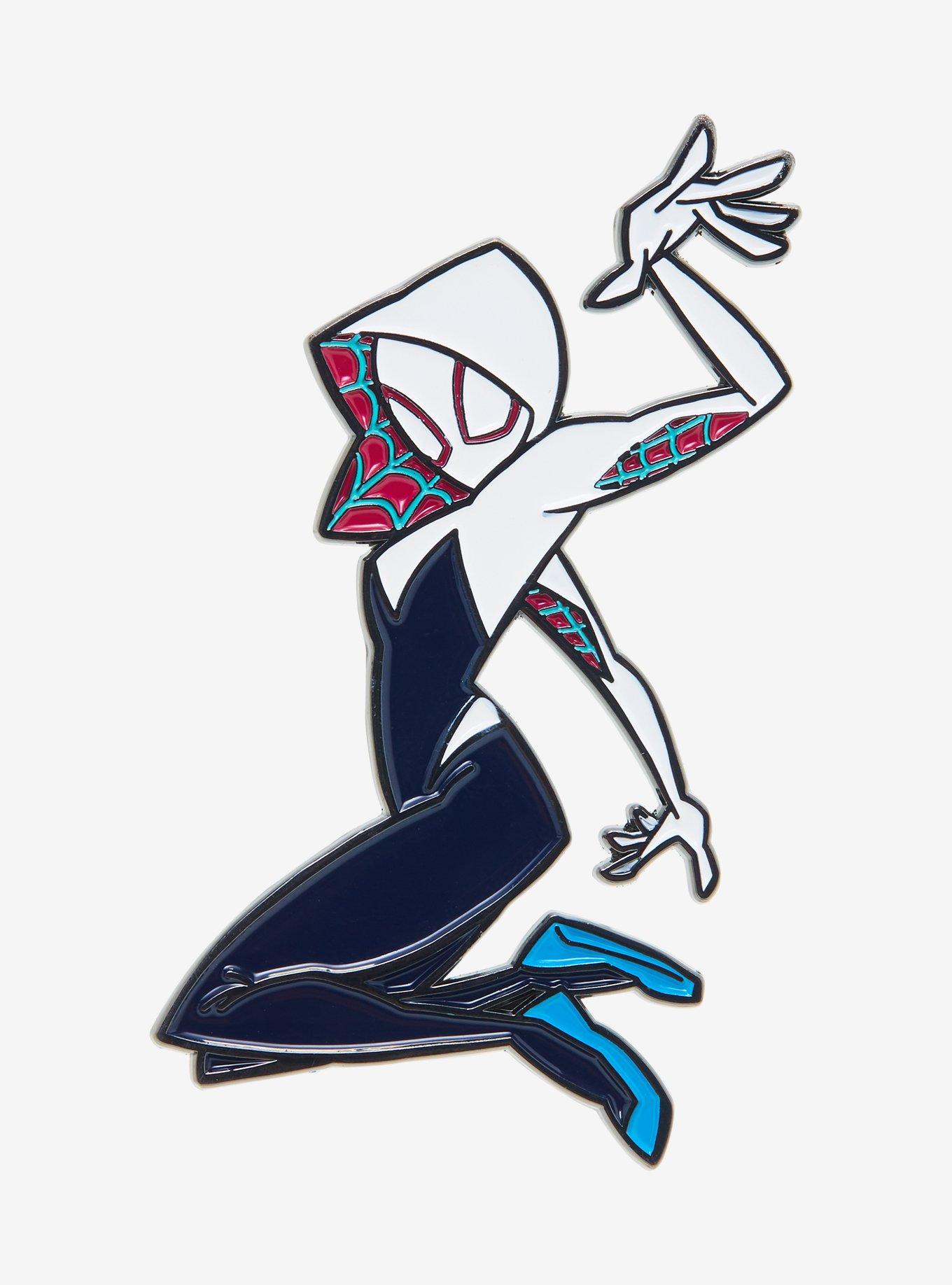 Marvel Spider-Man Spider-Gwen Beyond Amazing Enamel Pin - BoxLunch Exclusive, , alternate