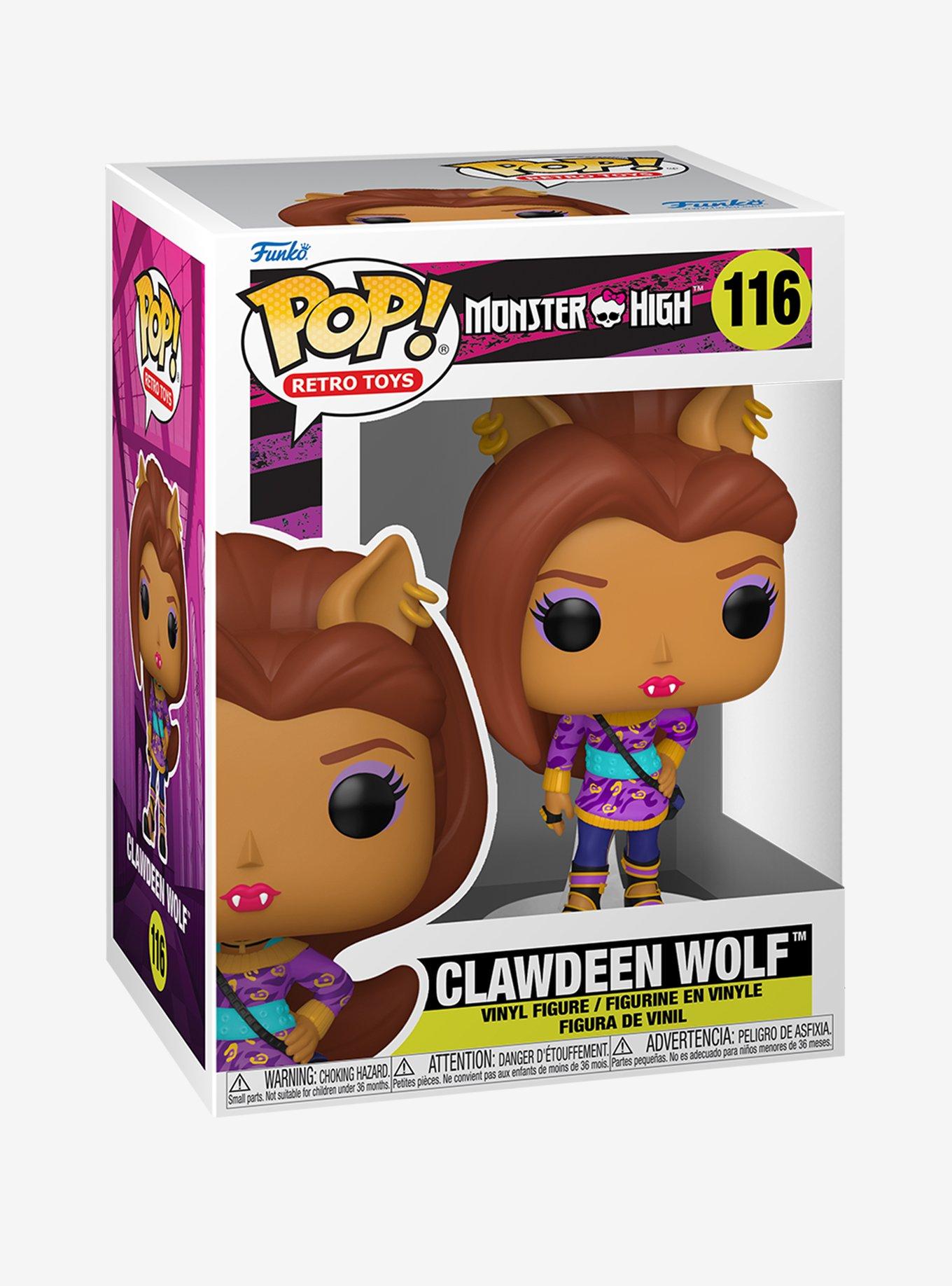 Funko Pop! Retro Toys Monster High Clawdeen Wolf Vinyl Figure, , alternate