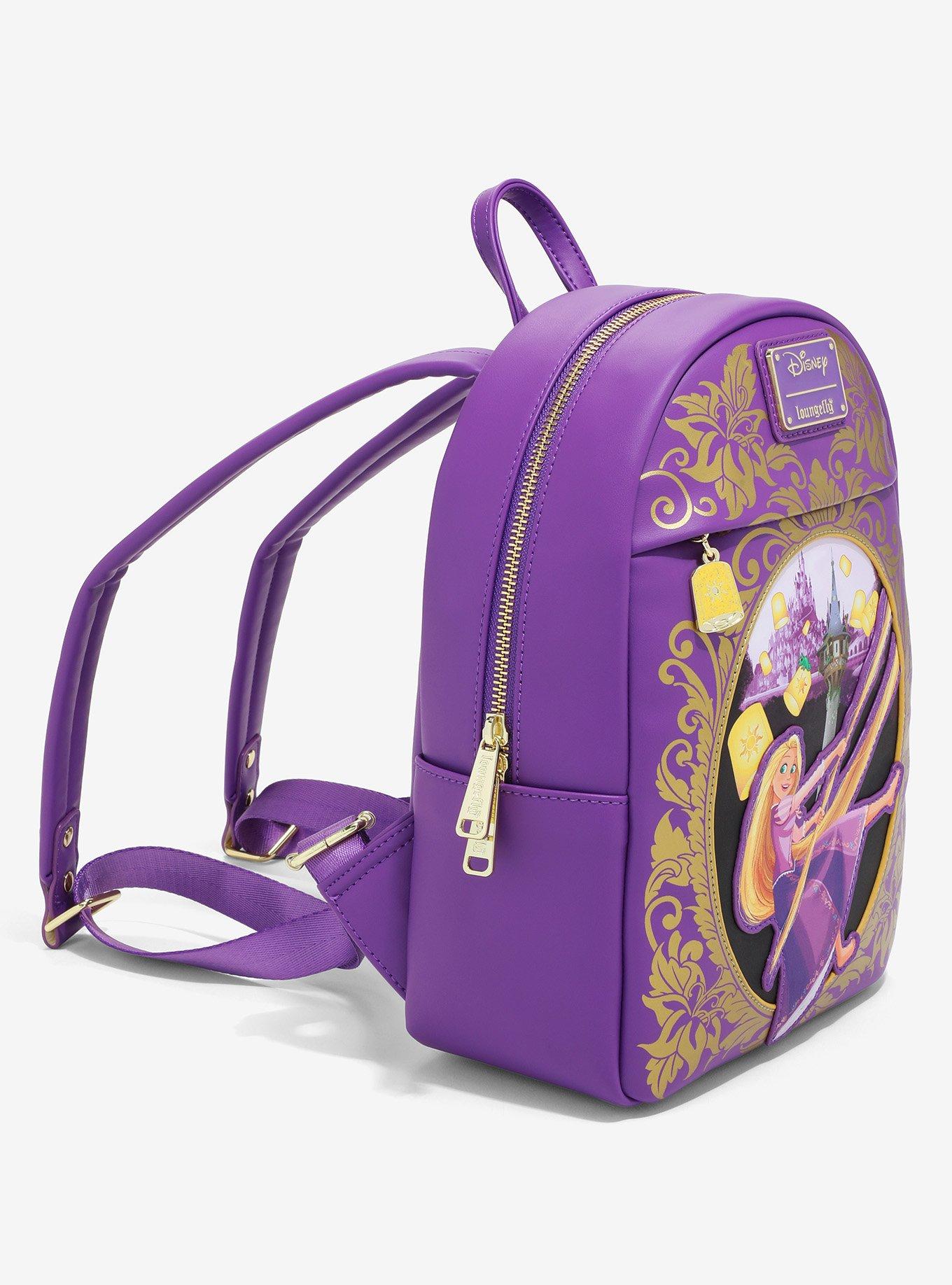 Loungefly Disney Tangled Rapunzel Purple and Gold Lantern Mini Backpack - BoxLunch Exclusive