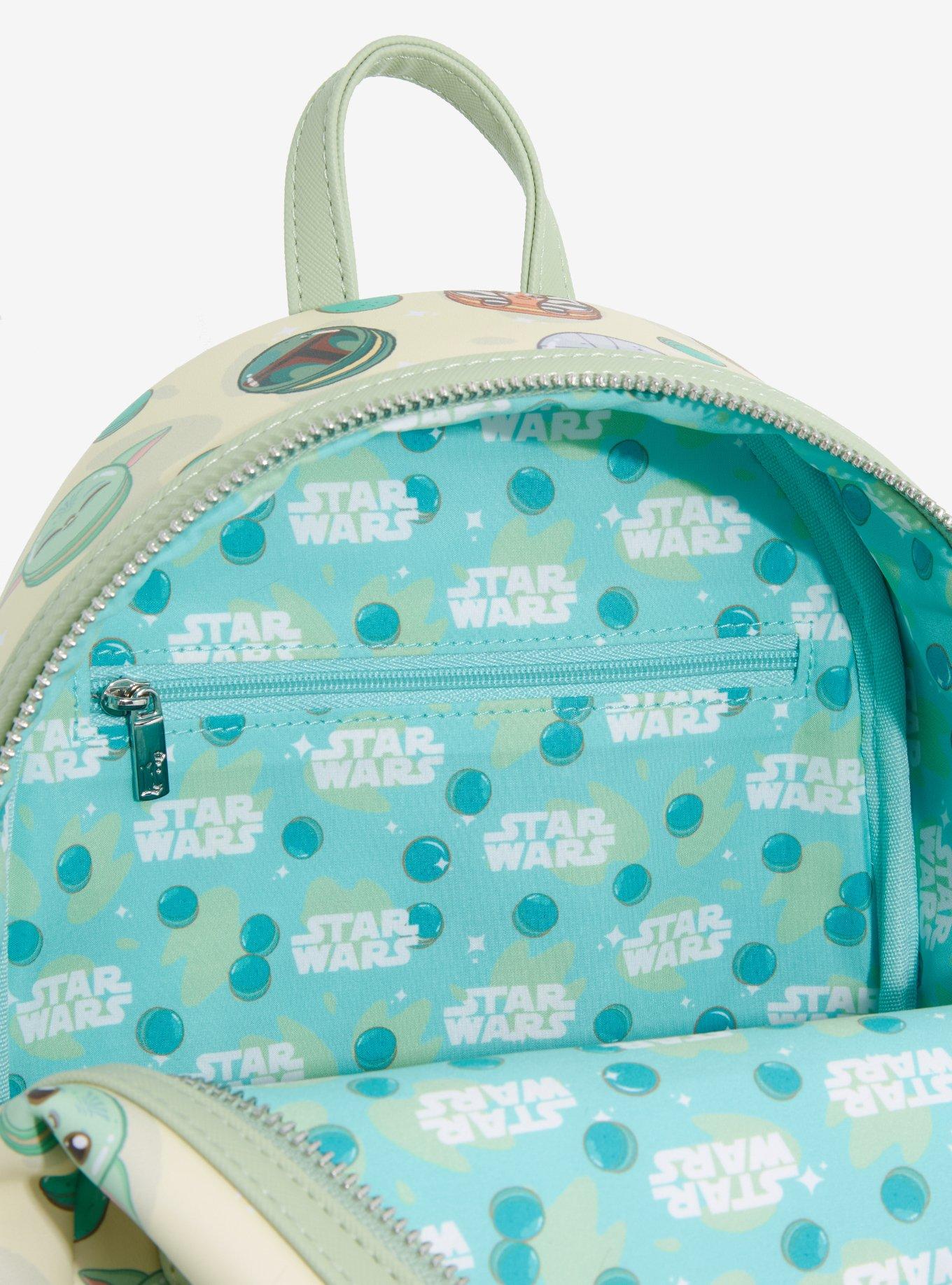 Loungefly Star Wars Macaron Characters Allover Print Mini Backpack - BoxLunch Exclusive, , alternate