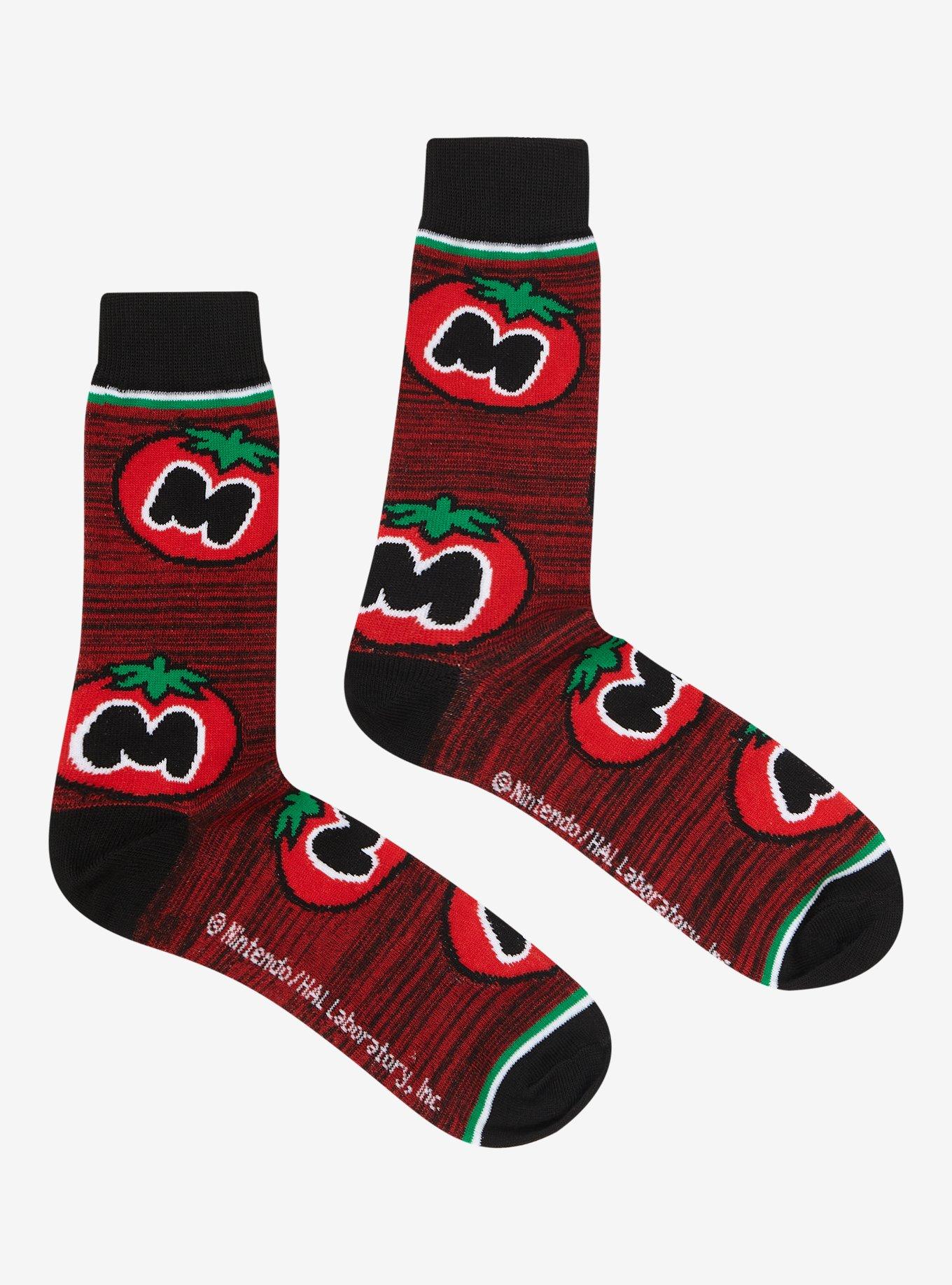 Kirby Maxim Tomato Marled Crew Socks, , alternate