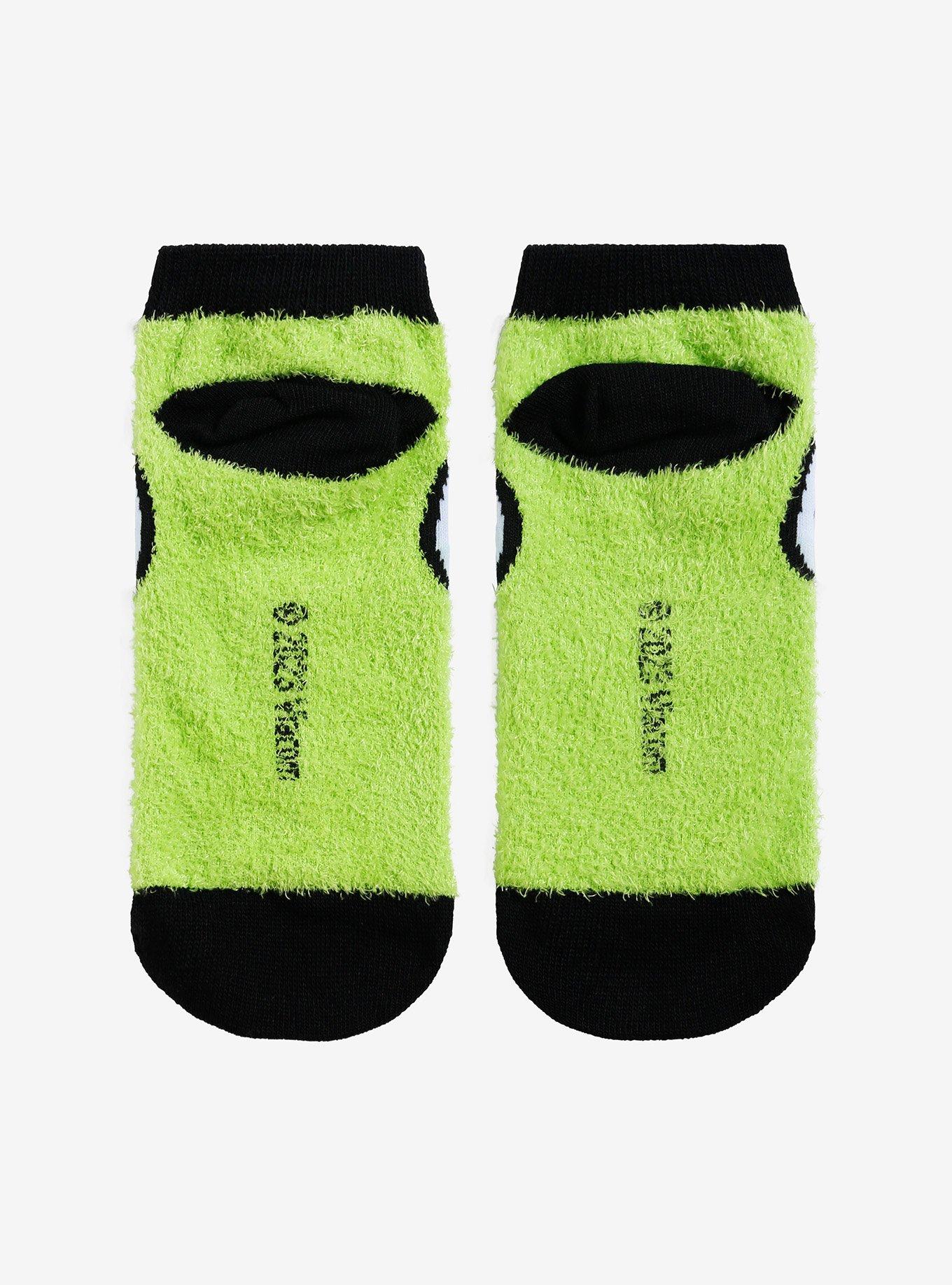 Invader Zim GIR Fuzzy No-Show Socks, , alternate