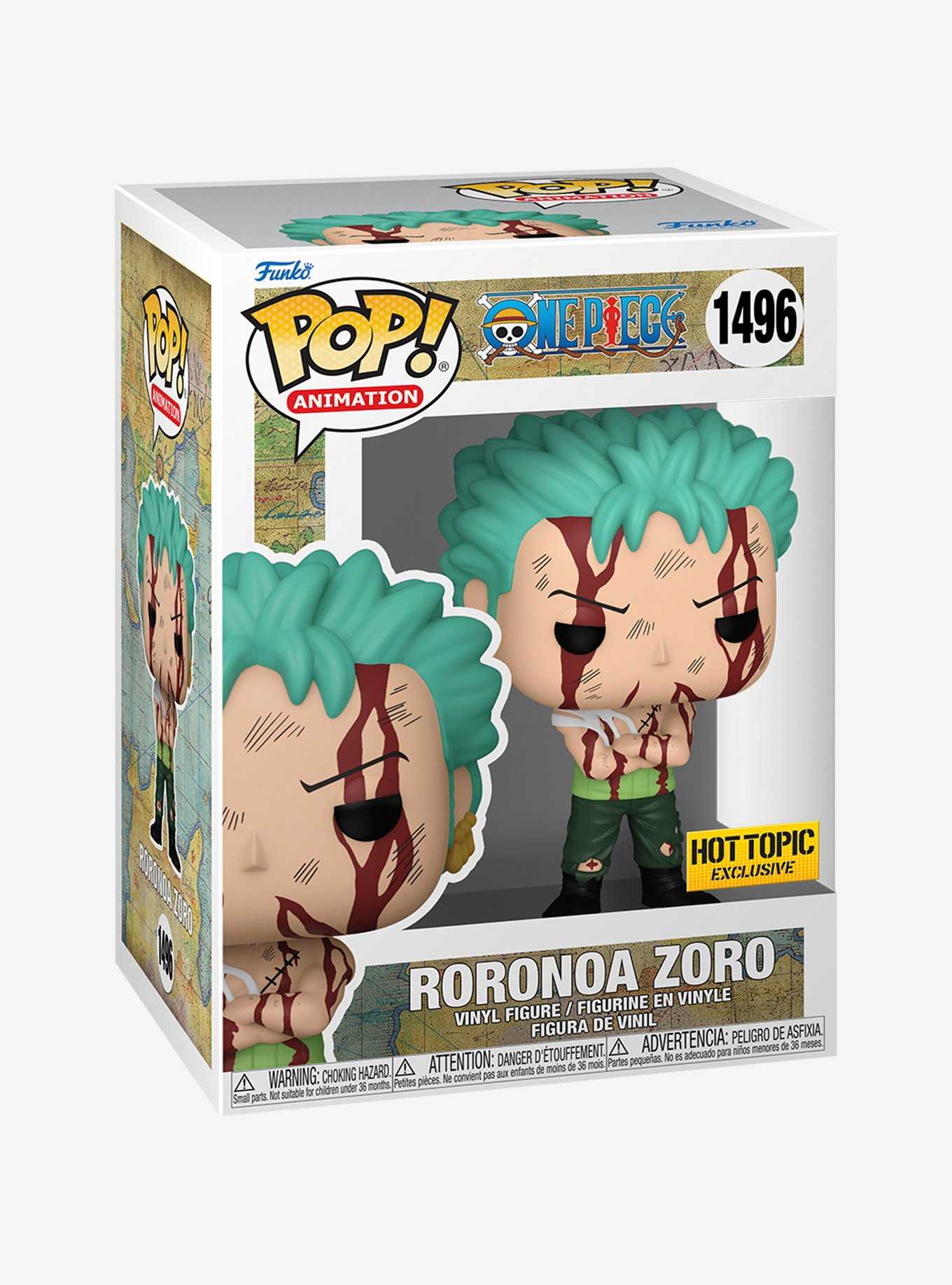 Funko One Piece Pop! Animation Roronoa Zoro Vinyl Figure Hot Topic Exclusive, , hi-res