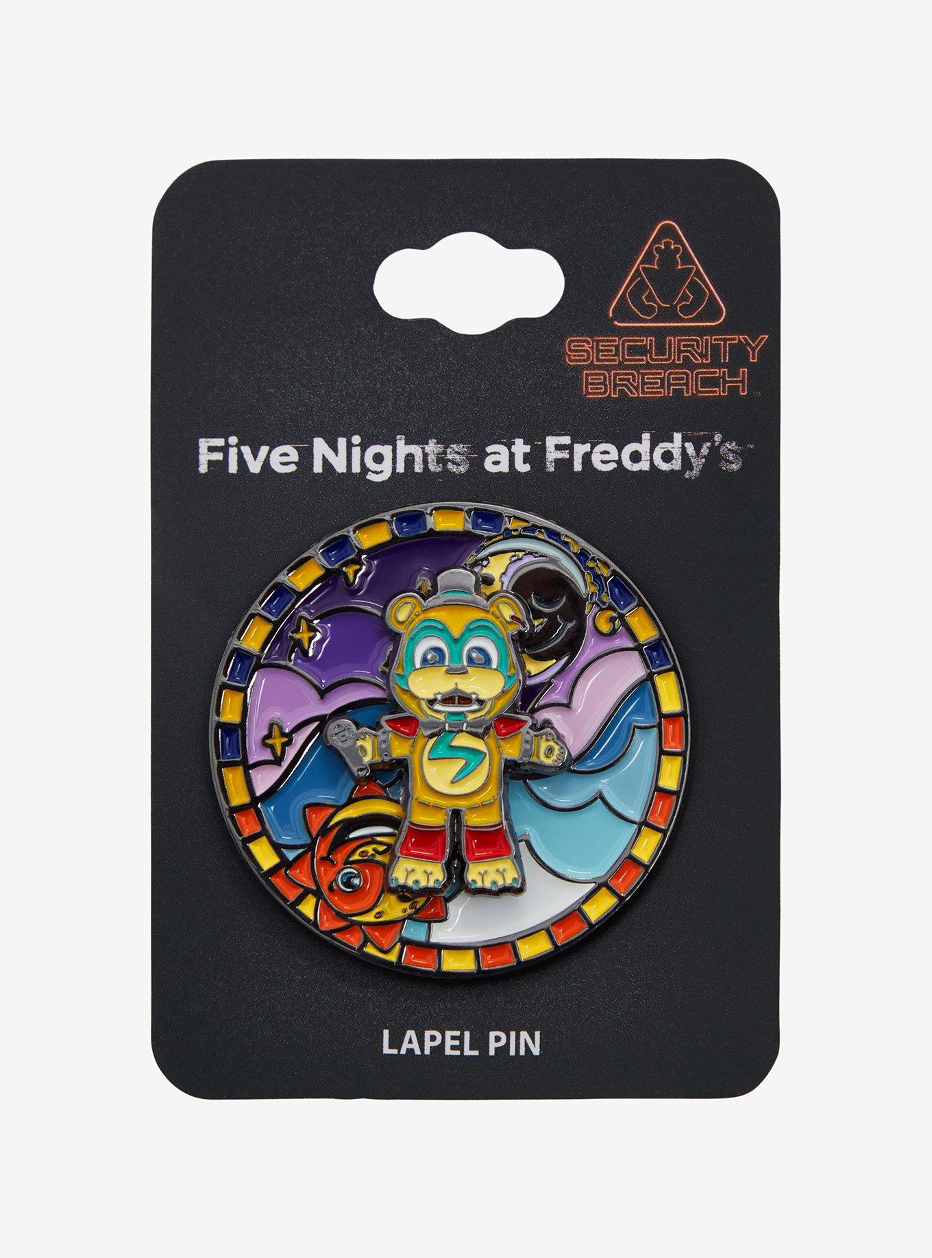 Five Nights at Freddy's: Security Breach Glamrock Freddy Spinning Enamel Pin - BoxLunch Exclusive, , alternate