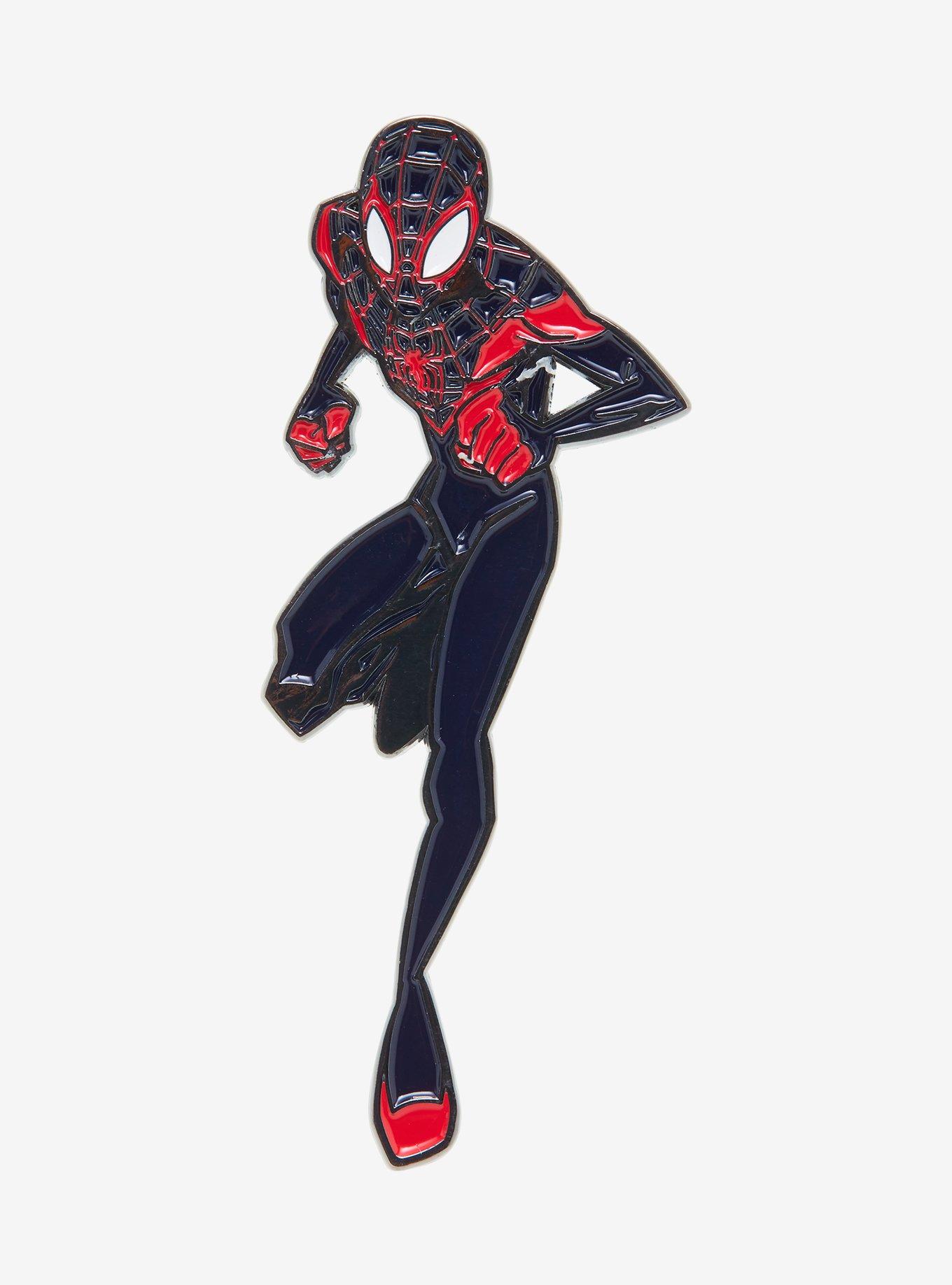 Marvel Spider-Man Miles Morales Beyond Amazing Enamel Pin - BoxLunch Exclusive, , hi-res