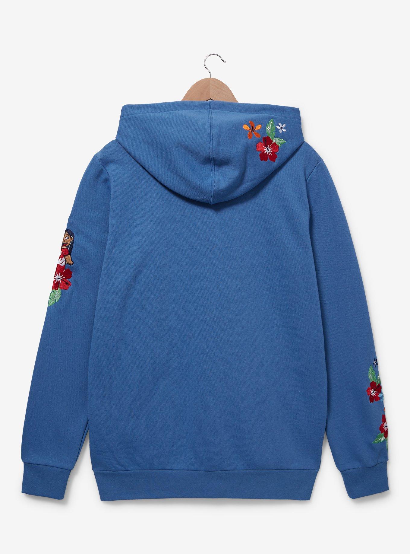 Disney Lilo & Stitch Floral Ohana Hoodie, , hi-res