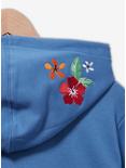 Disney Lilo & Stitch Floral Ohana Hoodie, BLUE, alternate