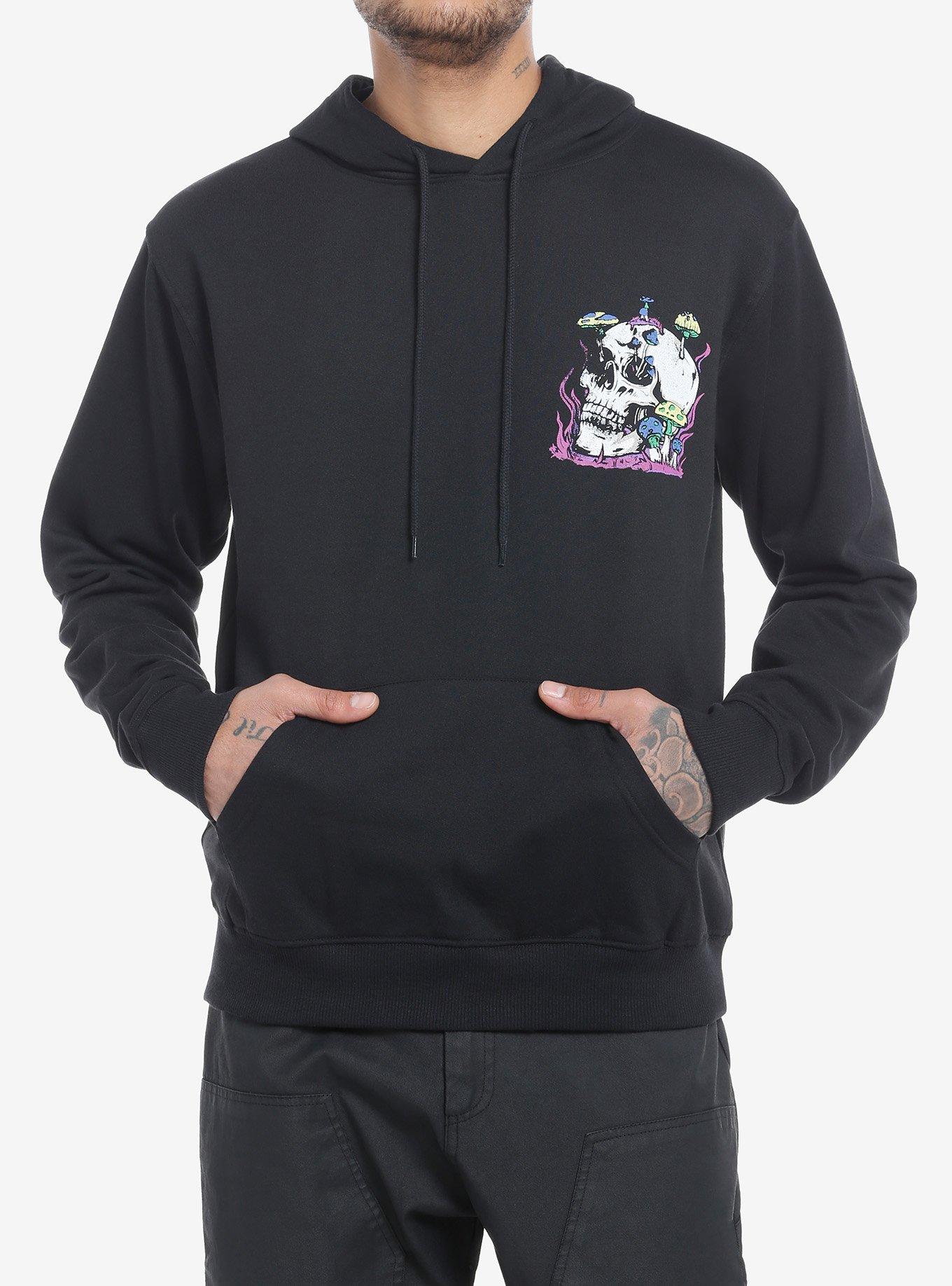 Trippy Skull Mushroom Hoodie, MULTI, alternate