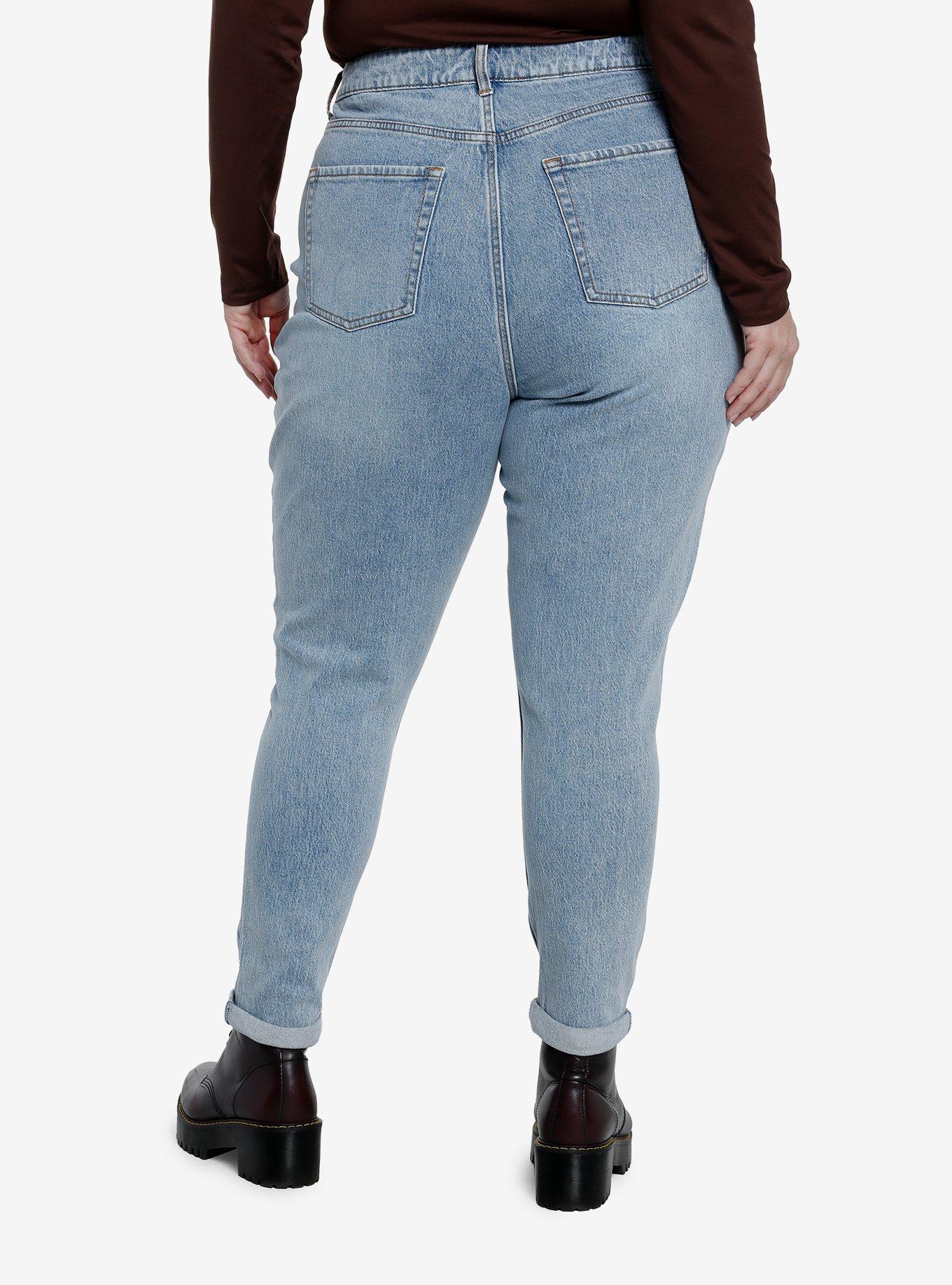 Her Universe Disney Beauty And The Beast Character Mom Jeans Plus Size, MULTI, alternate