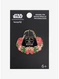 Loungefly Star Wars Darth Vader Floral Enamel Pin - BoxLunch Exclusive, , alternate