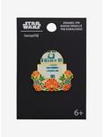 Loungefly Star Wars R2-D2 Floral Enamel Pin - BoxLunch Exclusive, , alternate