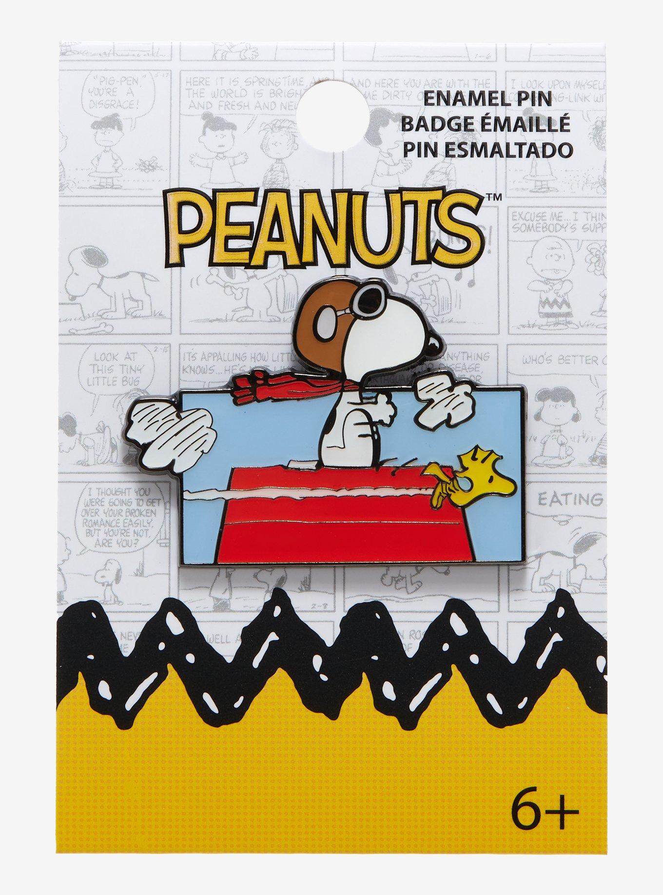 Loungefly Peanuts Snoopy Flying Ace Enamel Pin - BoxLunch Exclusive, , alternate