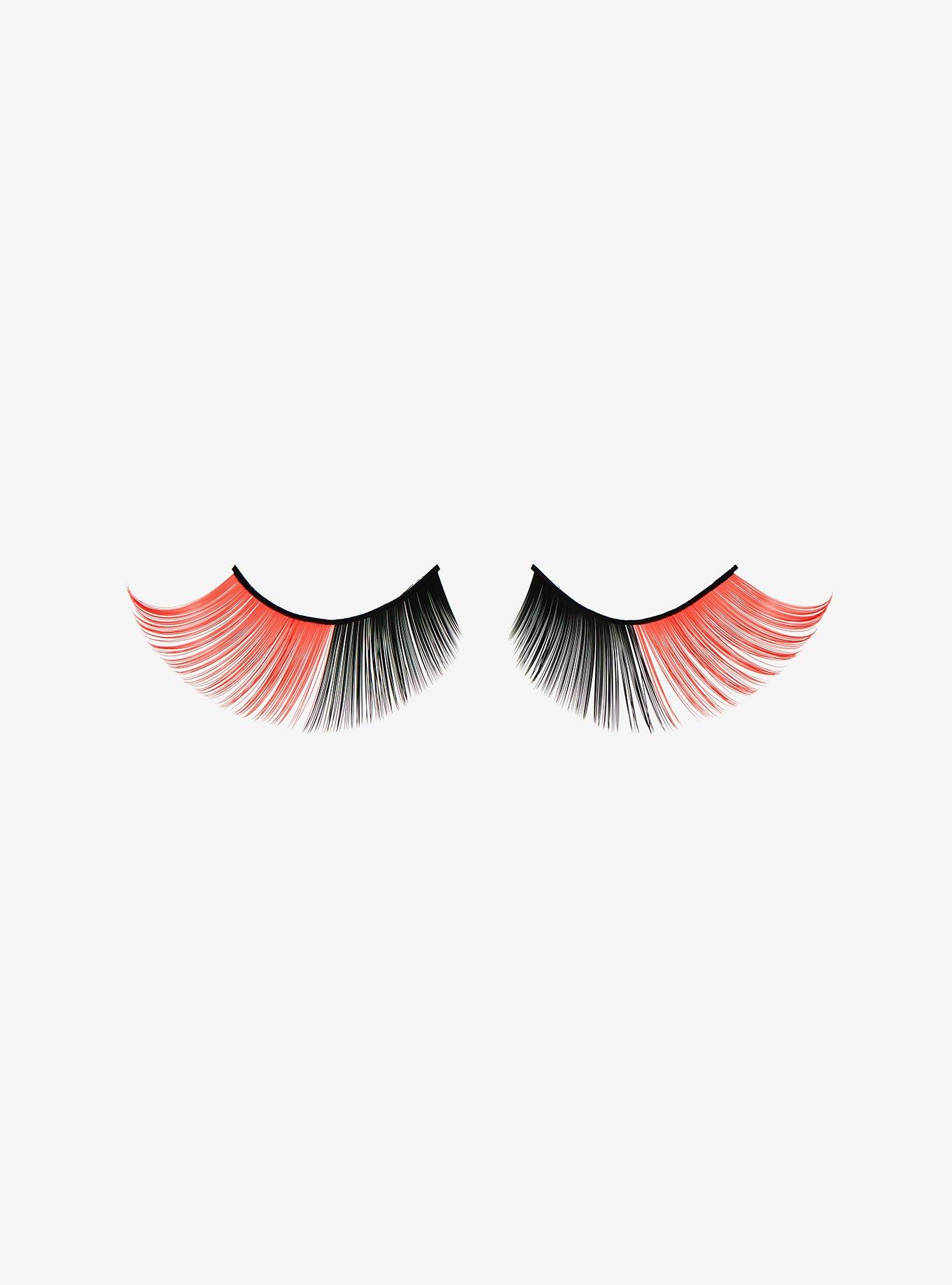 Kuromi Black & Red Split Faux Eyelashes, , alternate