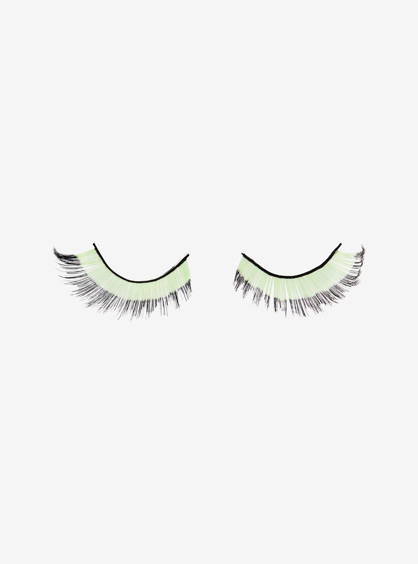 Invader Zim GIR Green & Black Faux Eyelashes, , alternate