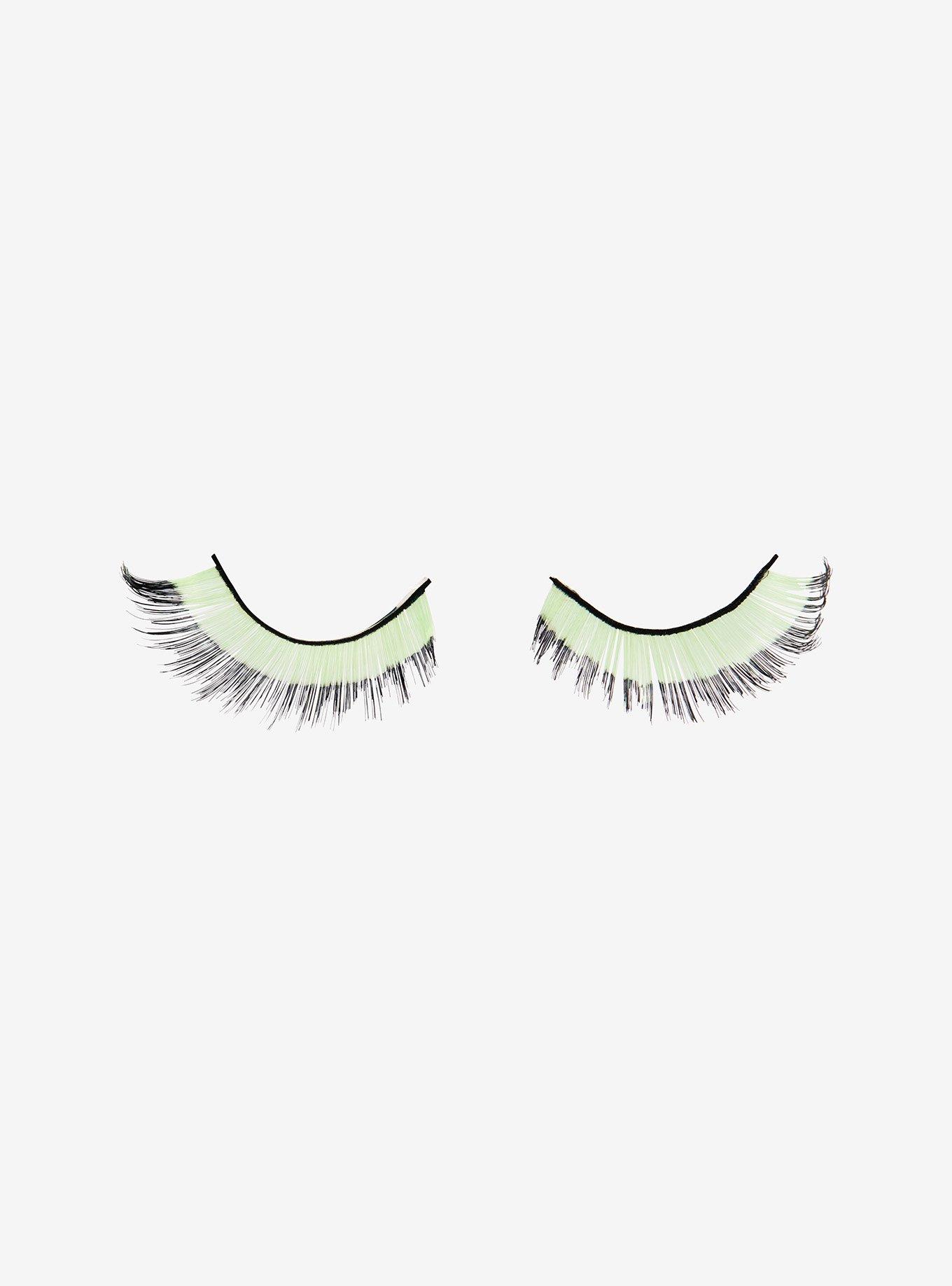 Invader Zim GIR Green & Black Faux Eyelashes, , hi-res