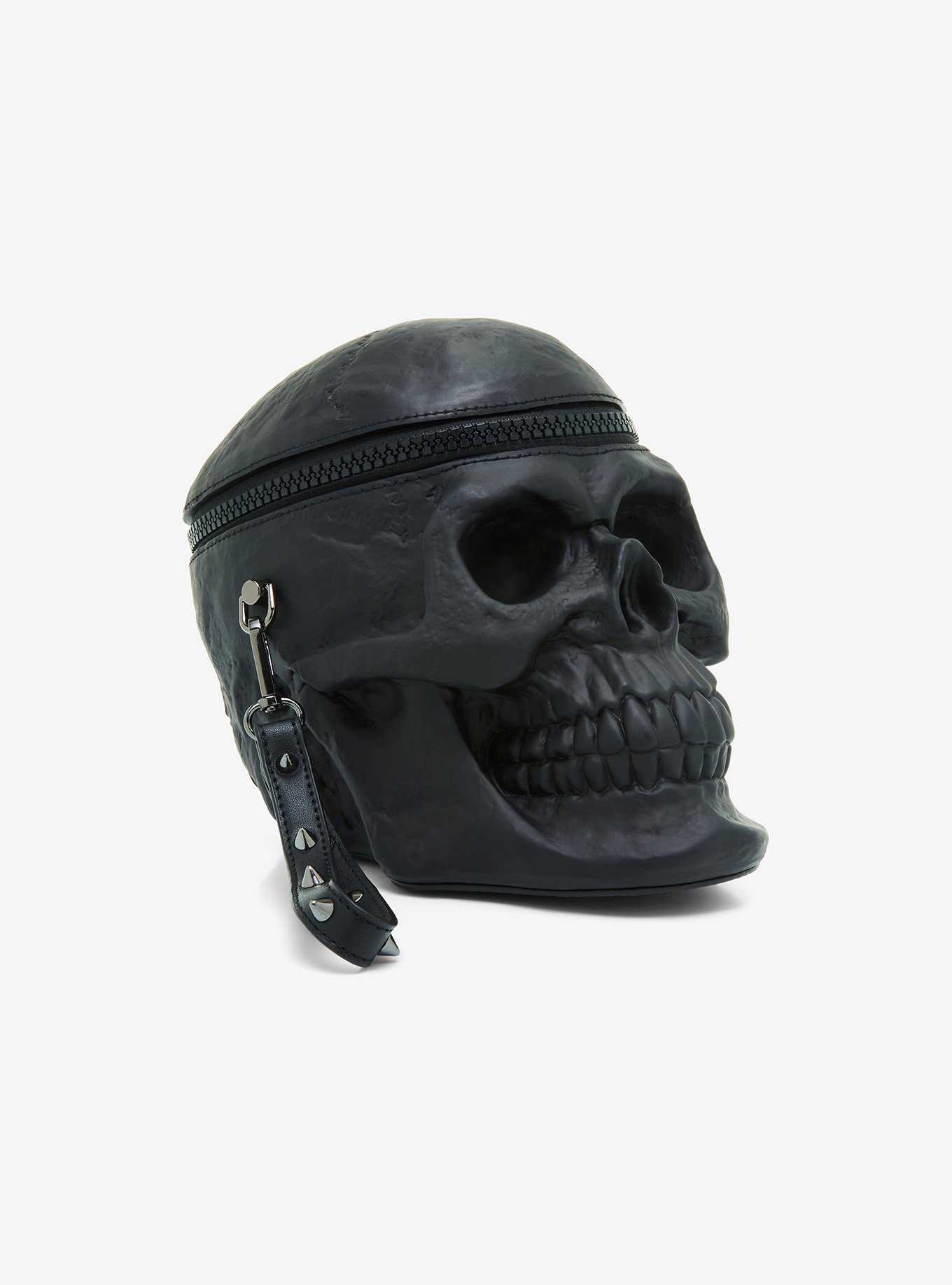 Social Collision Black Skull Figural Crossbody Bag, , hi-res