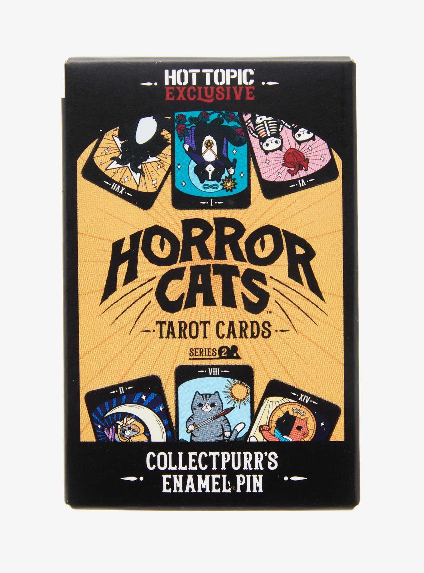 Horror Cats Tarot Card Blind Box Enamel Pin, , hi-res