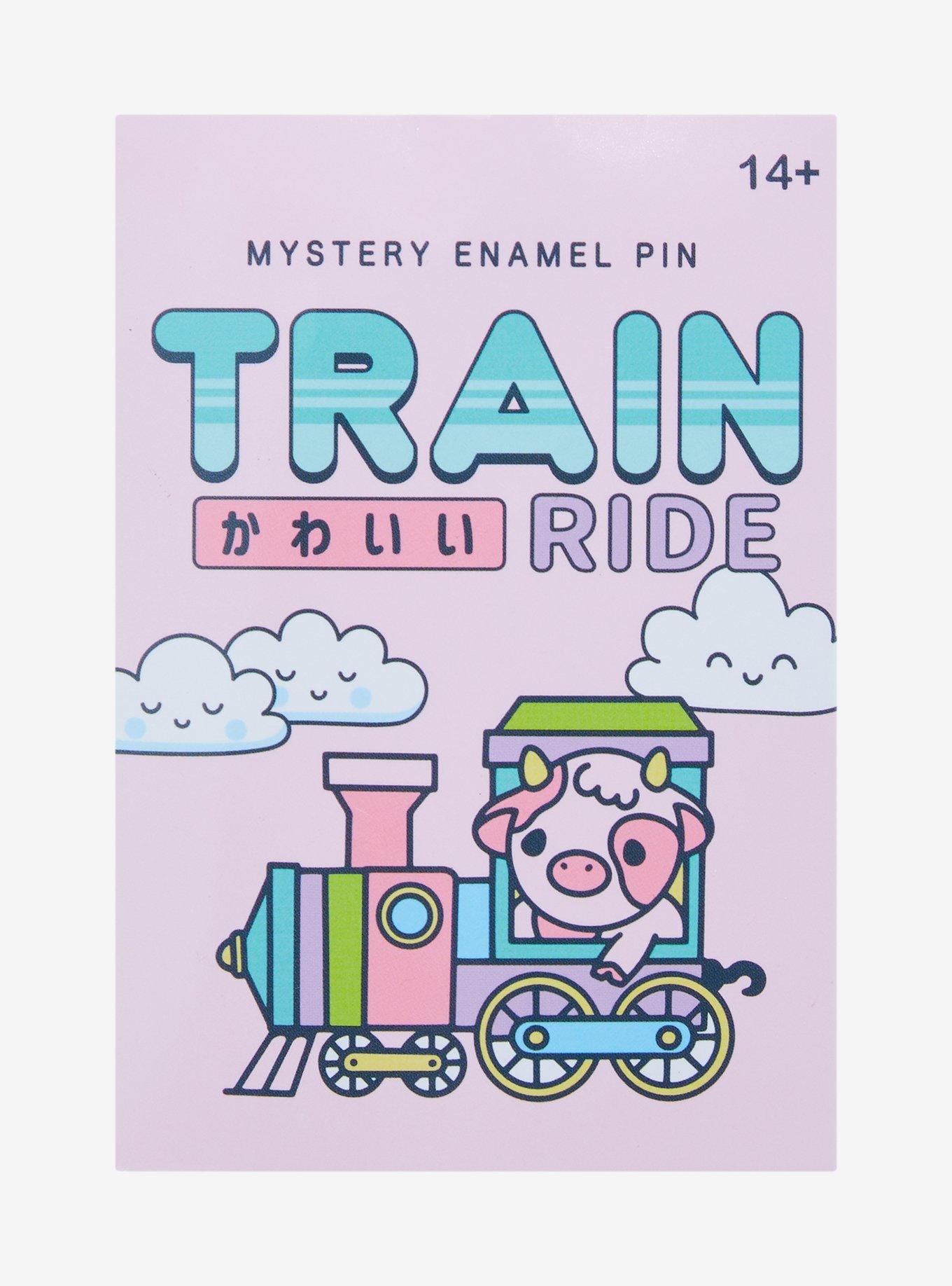 Animal Train Ride Blind Bag Enamel Pin, , alternate
