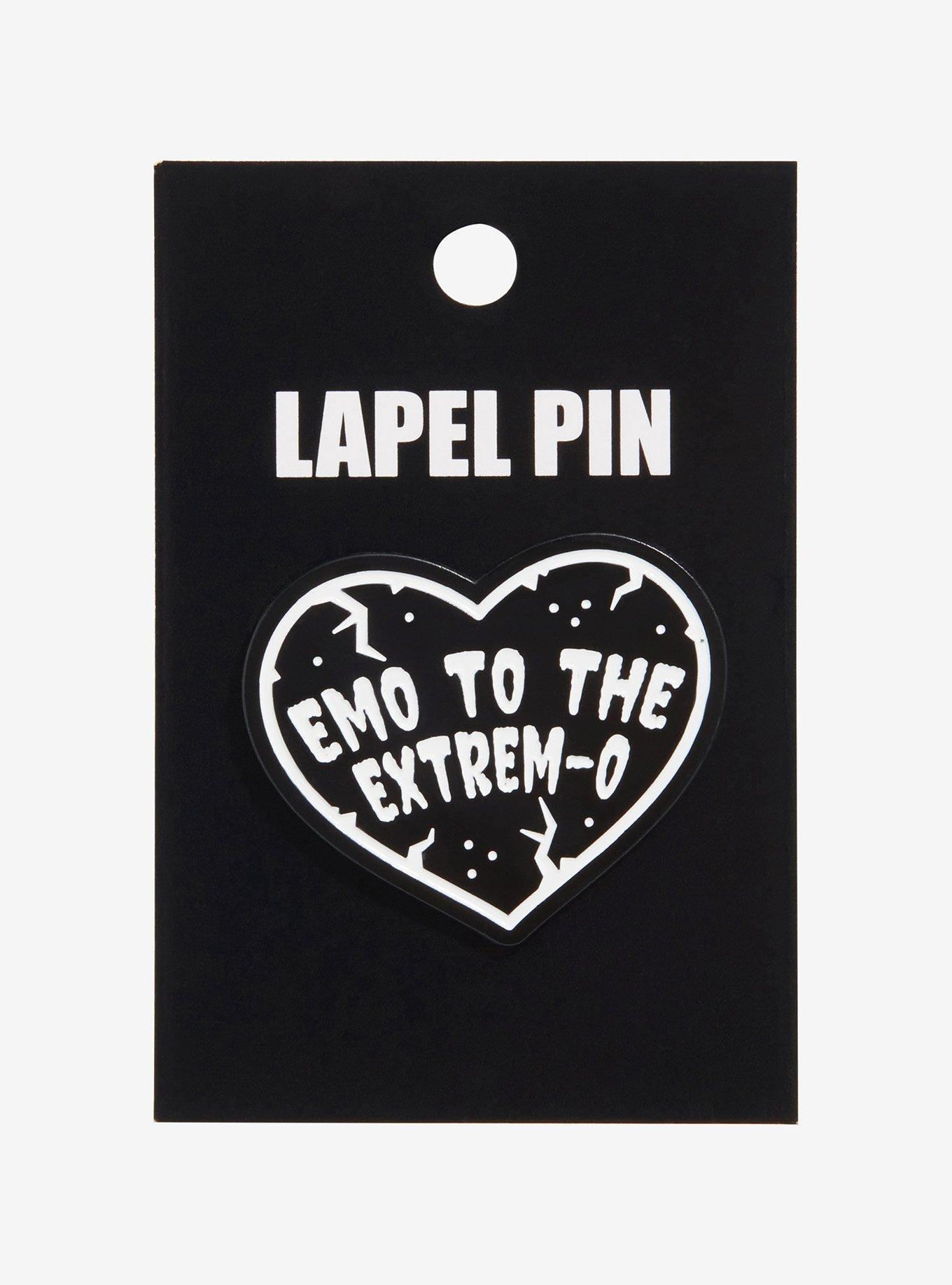 Emo To The Extrem-O Enamel Pin, , alternate