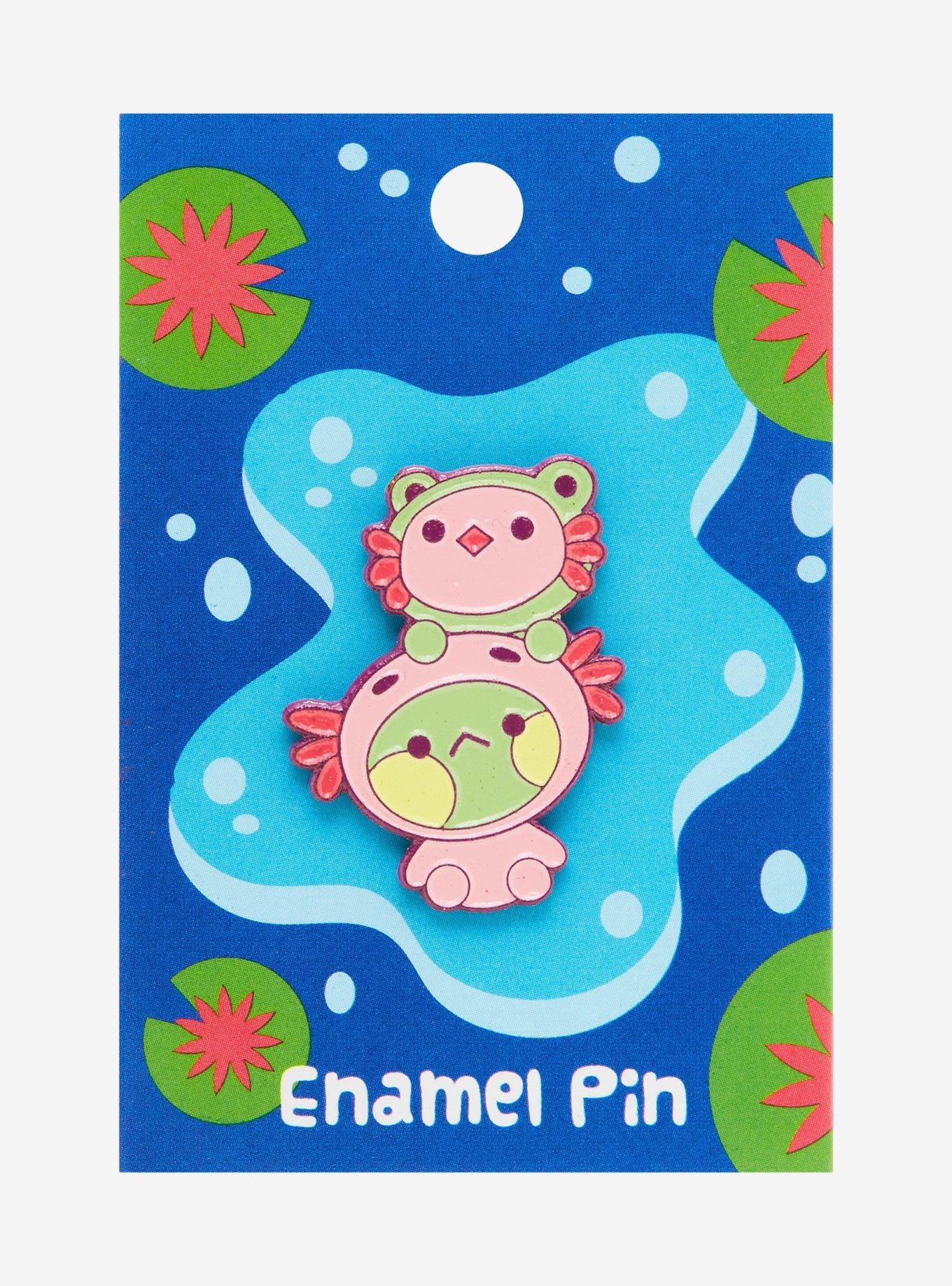 Axolotl Frog Costume Enamel Pin, , alternate