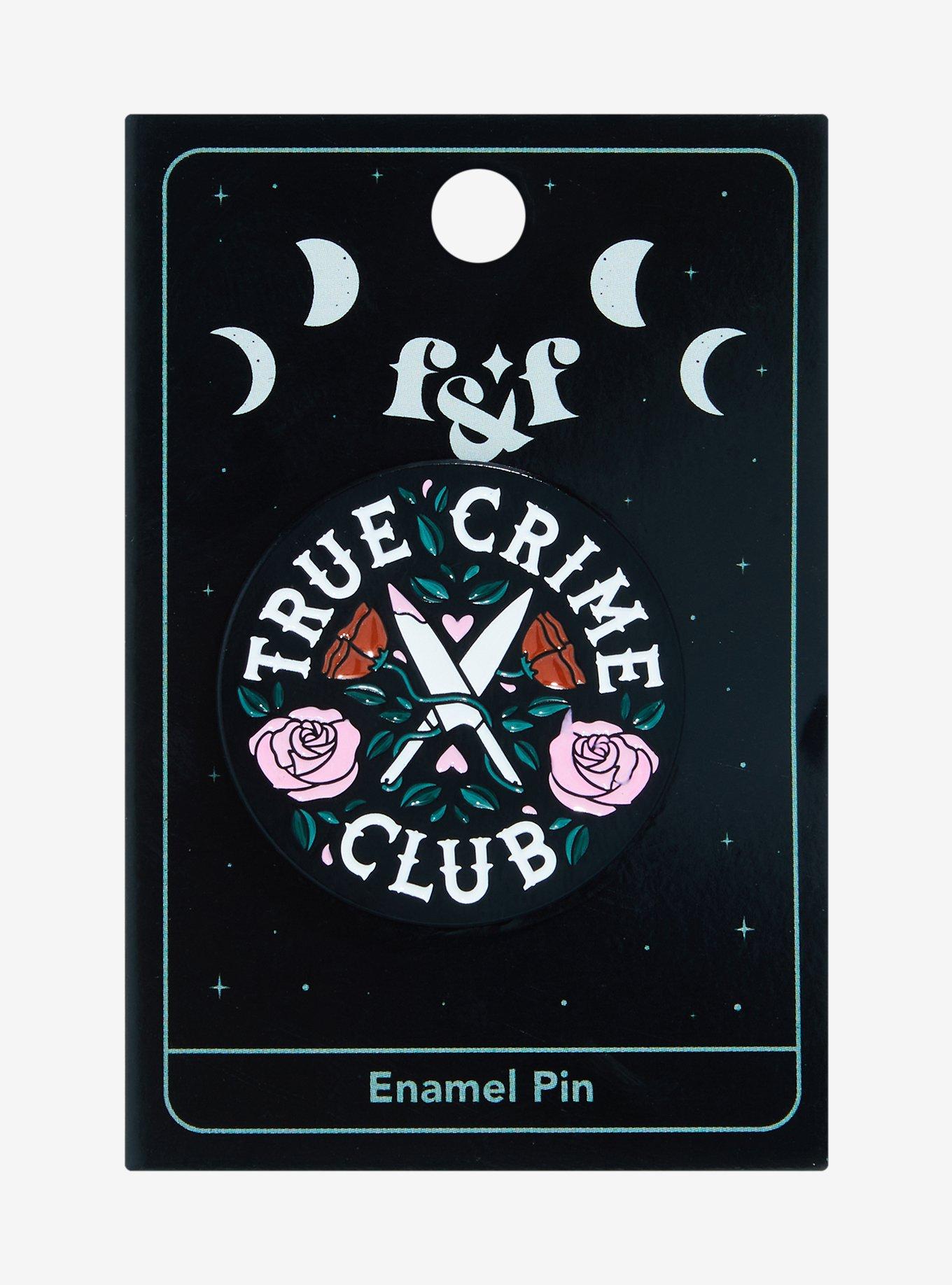 True Crime Club Enamel Pin By F&F, , alternate