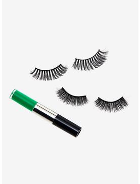Black & Green Faux Eyelash Set, , hi-res