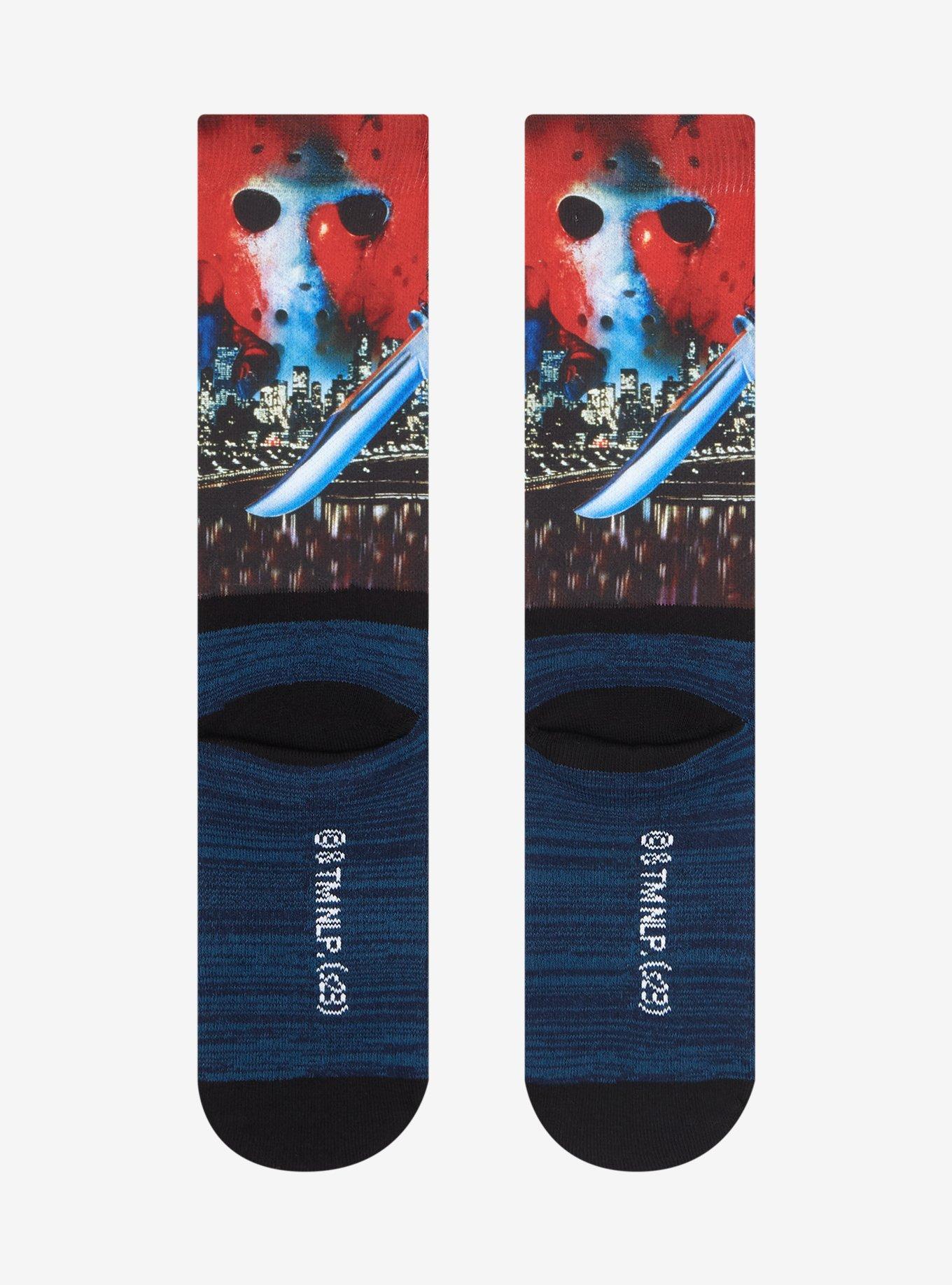 Friday The 13th No Place To Hide Crew Socks, , alternate