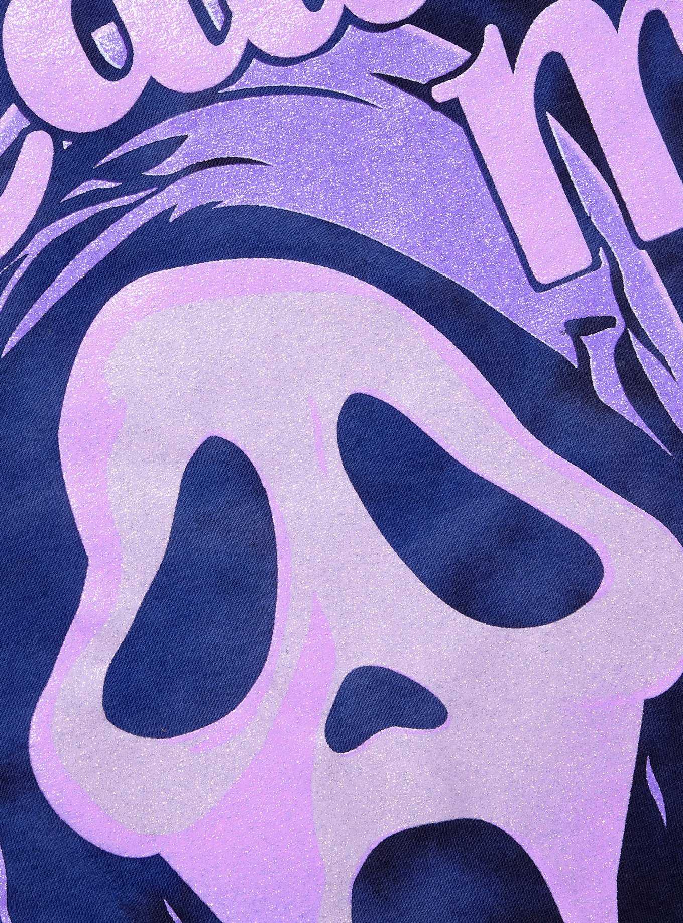 Scream Ghost Face Call Me Glitter Tie-Dye Boyfriend Fit Girls T-Shirt, , hi-res