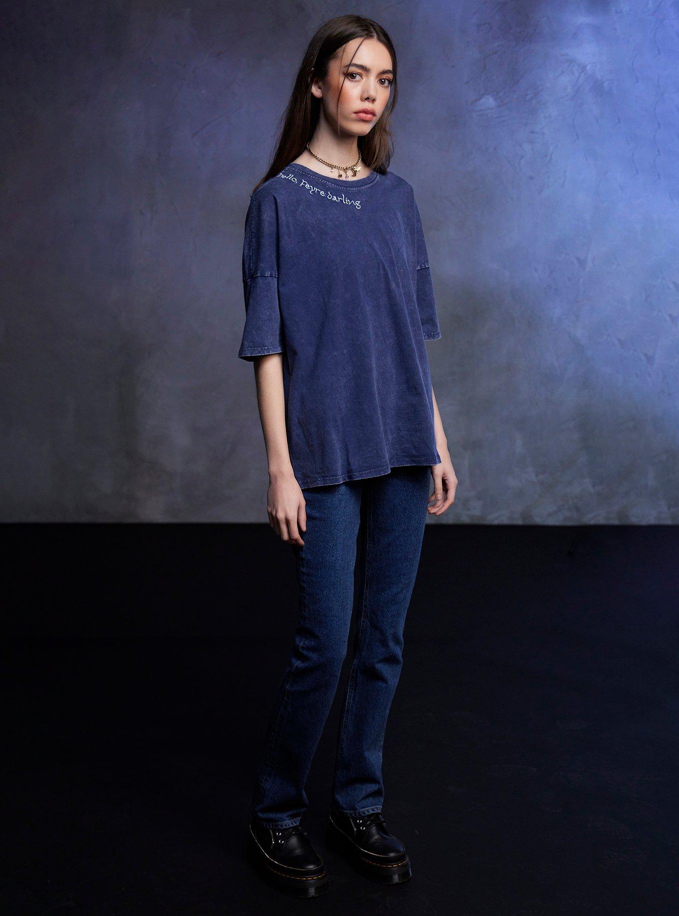 A Court Of Thorns And Roses Feyre Mineral Wash Girls Oversized T-Shirt, , hi-res