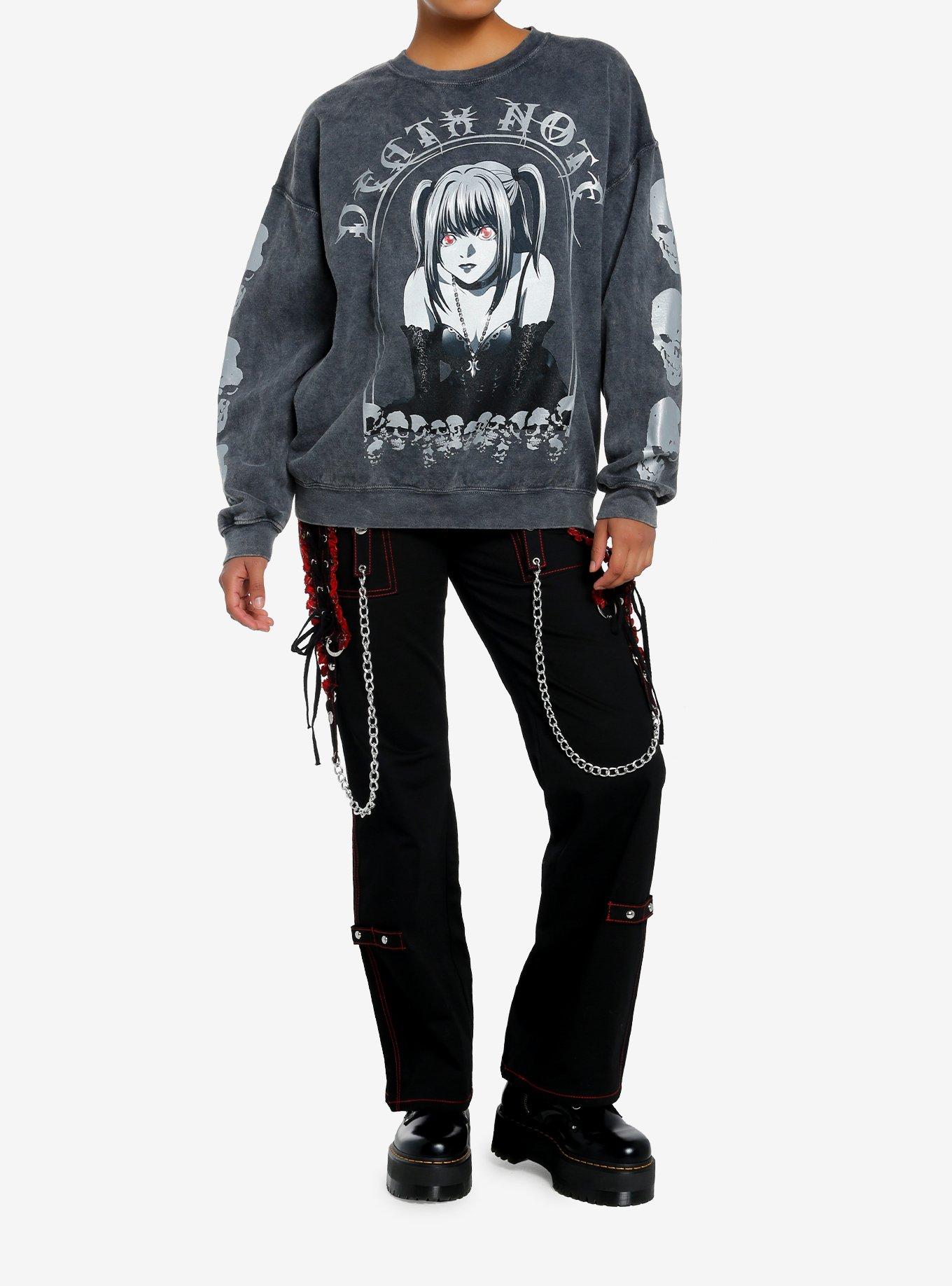 Death Note Misa Metallic Dark Wash Girls Sweatshirt, , hi-res