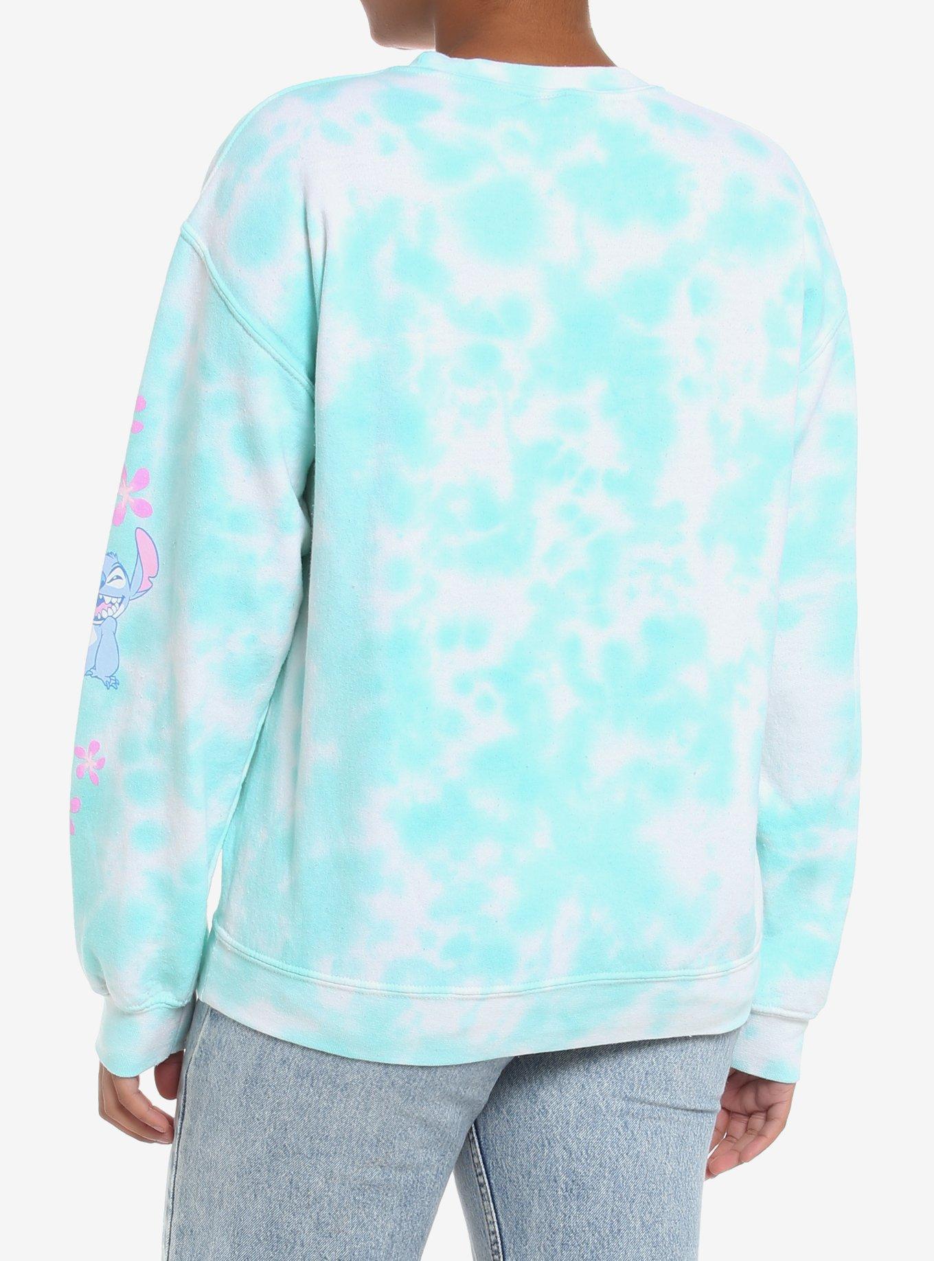 Disney Lilo & Stitch Frog Tie-Dye Girls Sweatshirt, MULTI, alternate