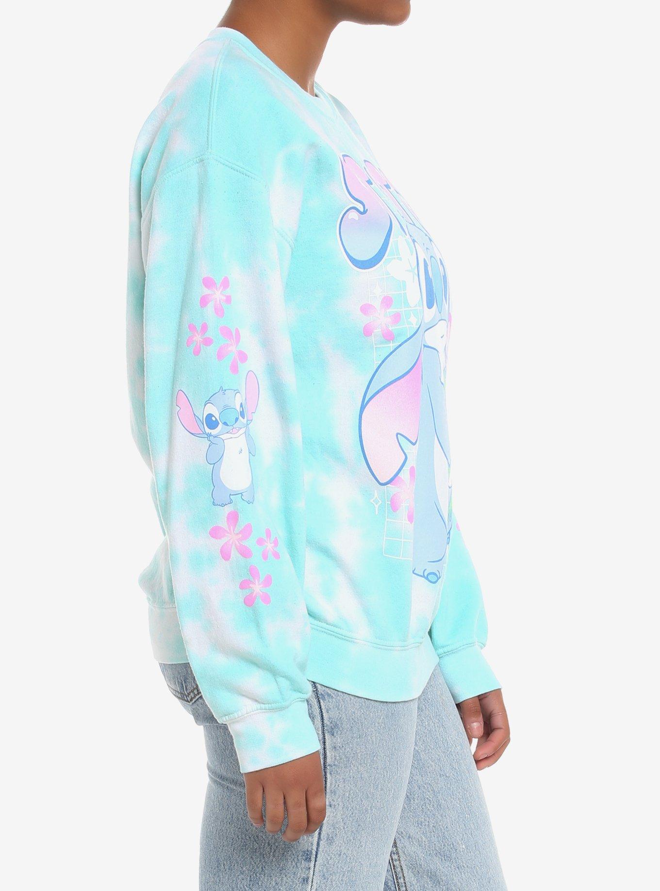 Disney Lilo & Stitch Frog Tie-Dye Girls Sweatshirt, MULTI, alternate