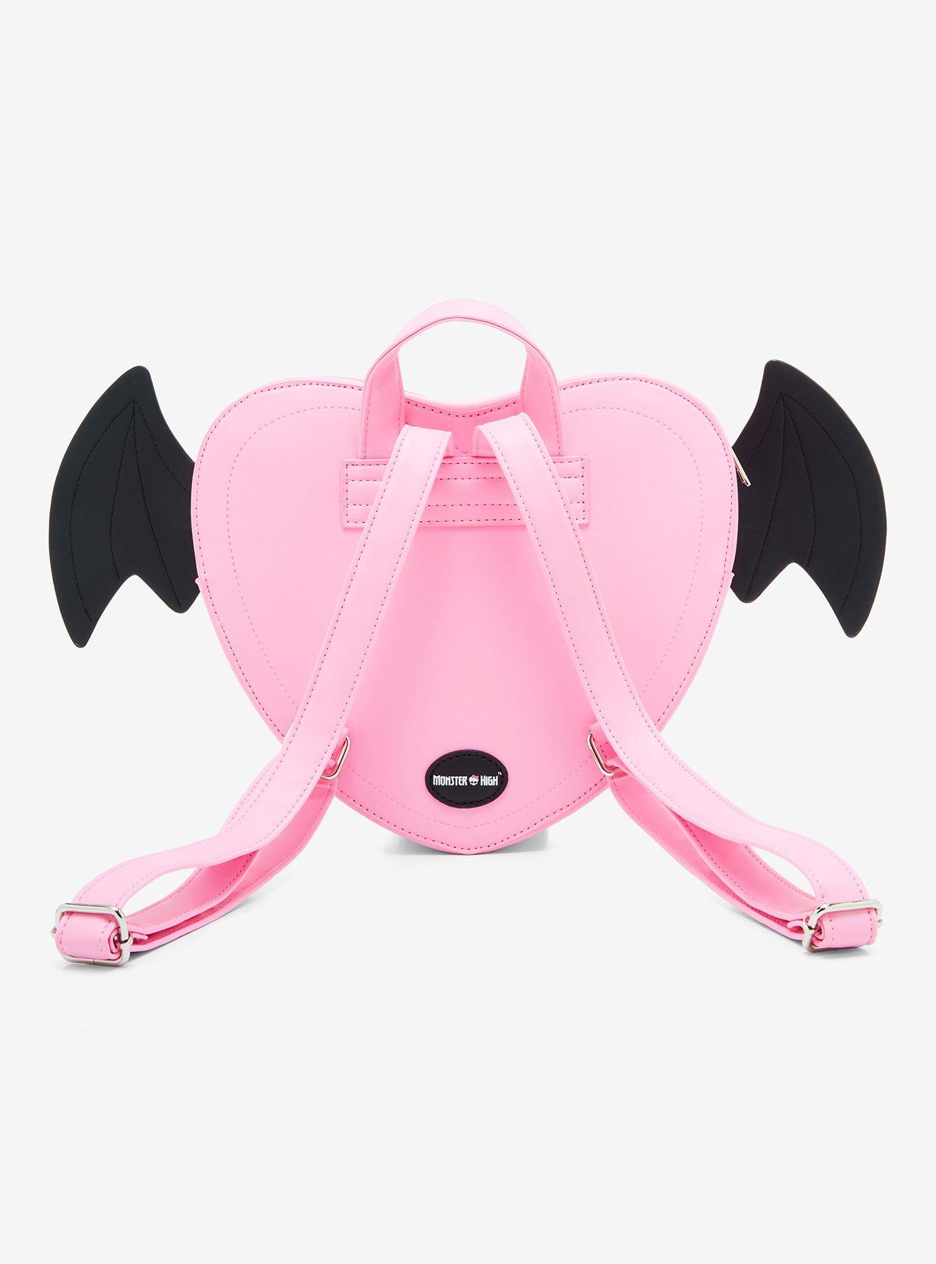 Monster High Draculaura Heart Bat Wings Mini Backpack, , alternate