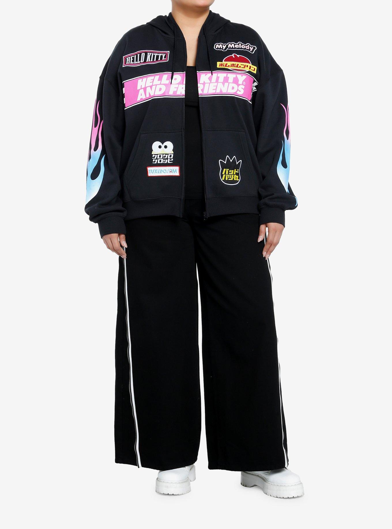 Hello Kitty And Friends Racing Logos Girls Hoodie Plus Size, MULTI, alternate