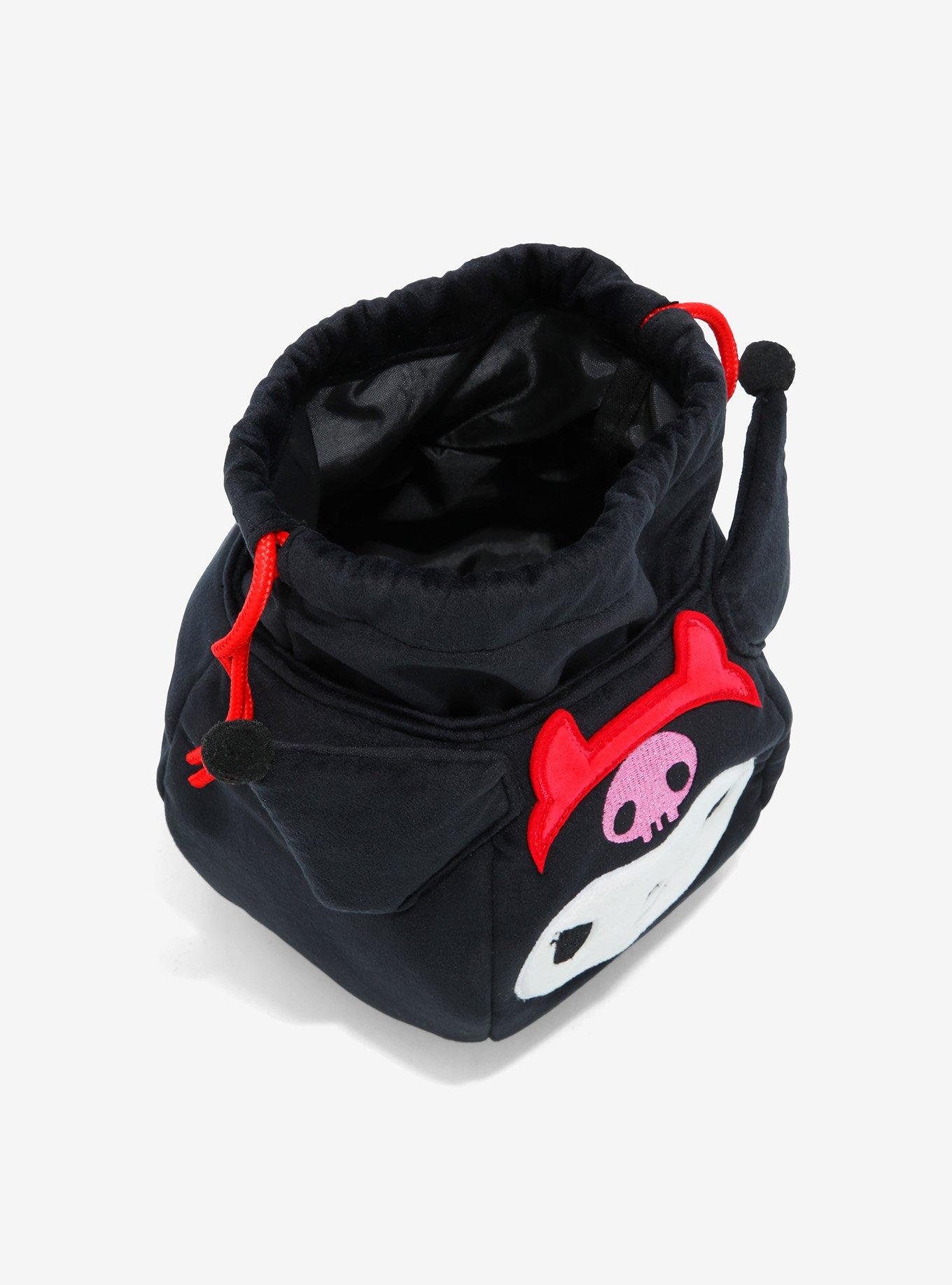 Kuromi Devil Drawstring Makeup Bag, , alternate