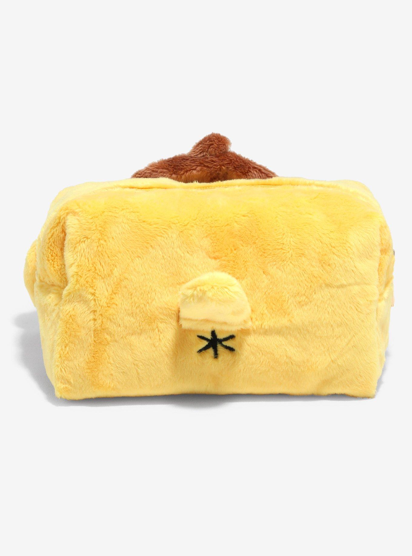 Pompompurin Fuzzy Figural Makeup Bag, , alternate