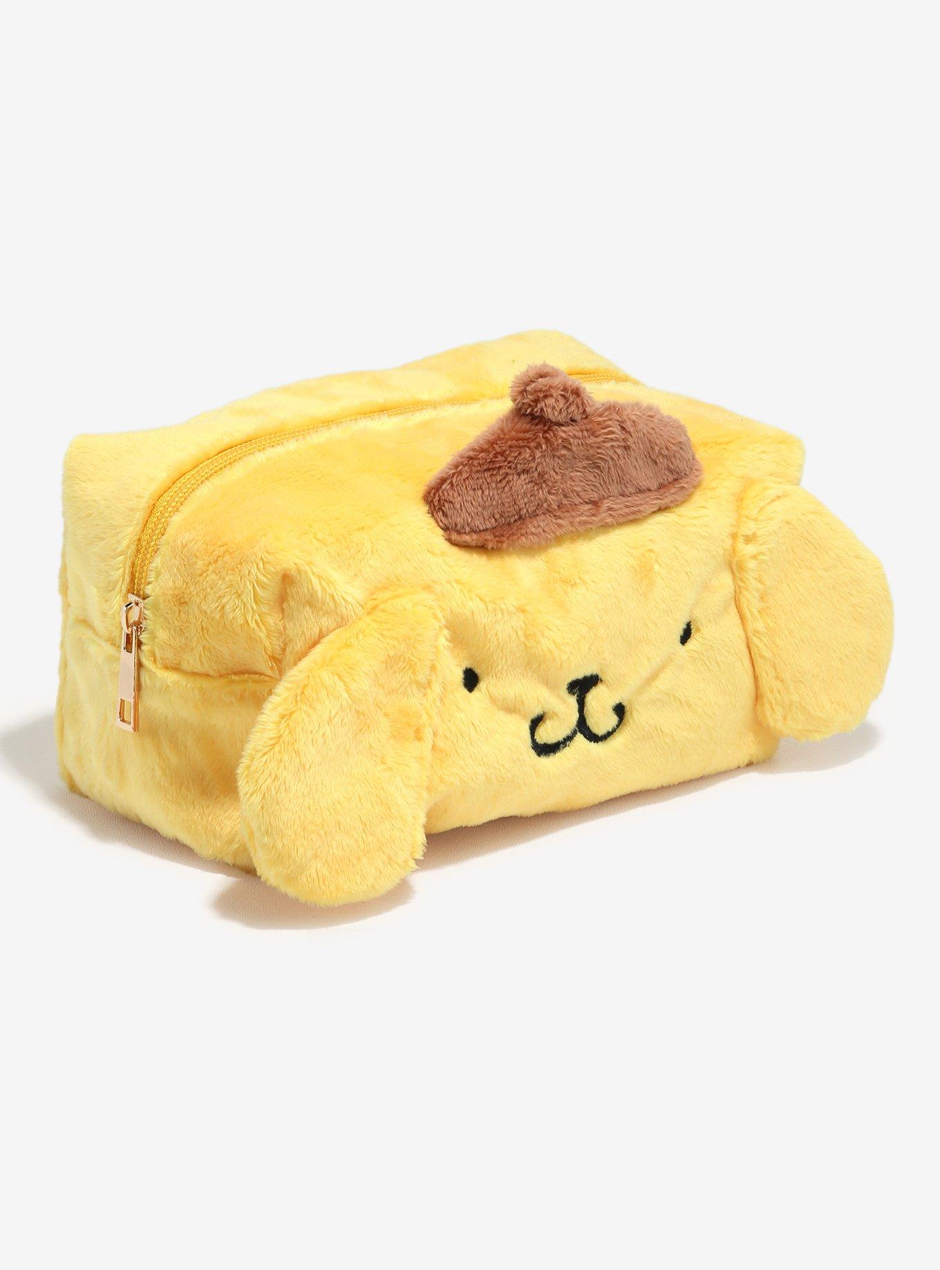 Pompompurin Fuzzy Figural Makeup Bag, , alternate