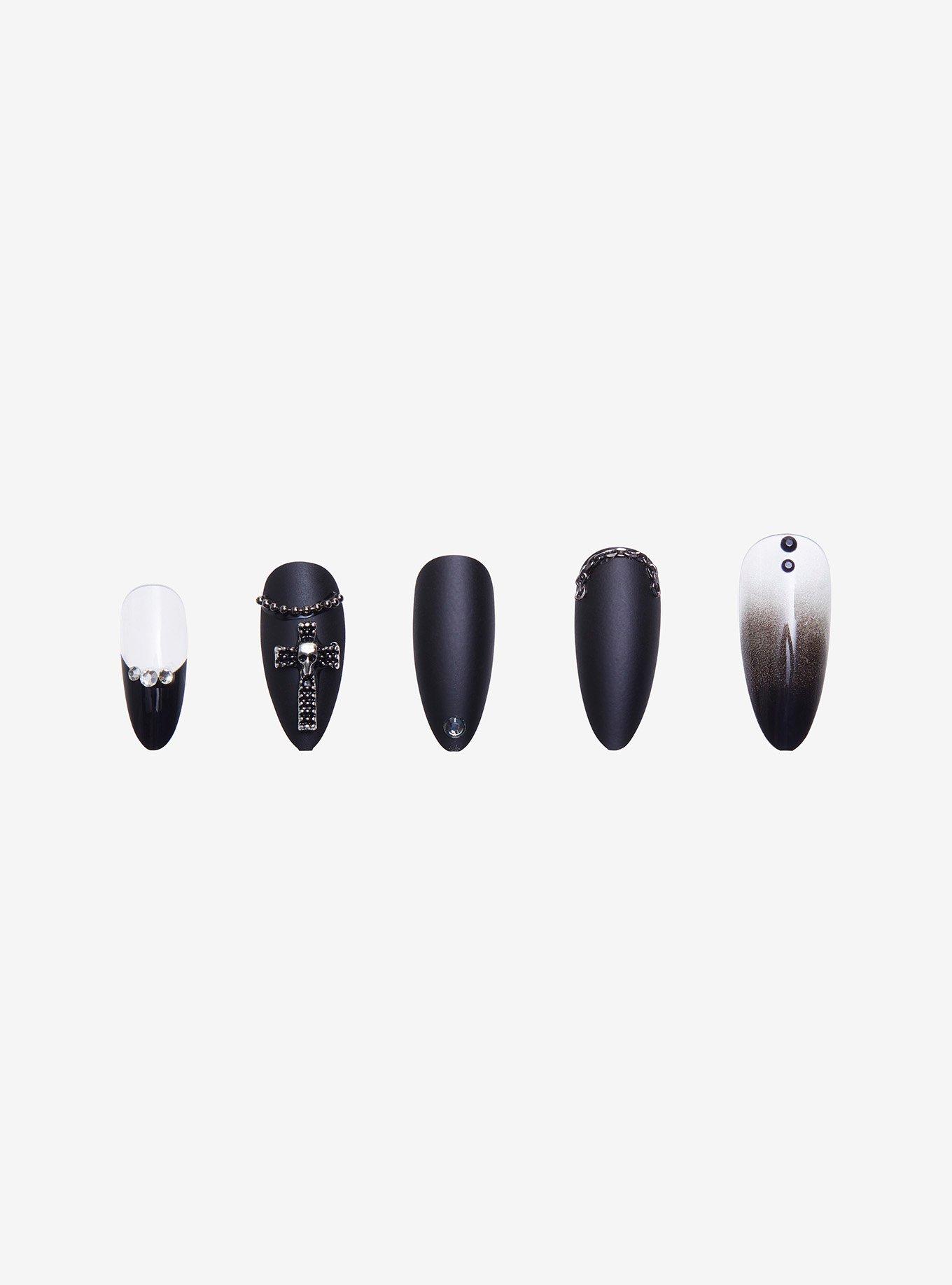Blackheart Social Collision Faux Nail Set, , hi-res