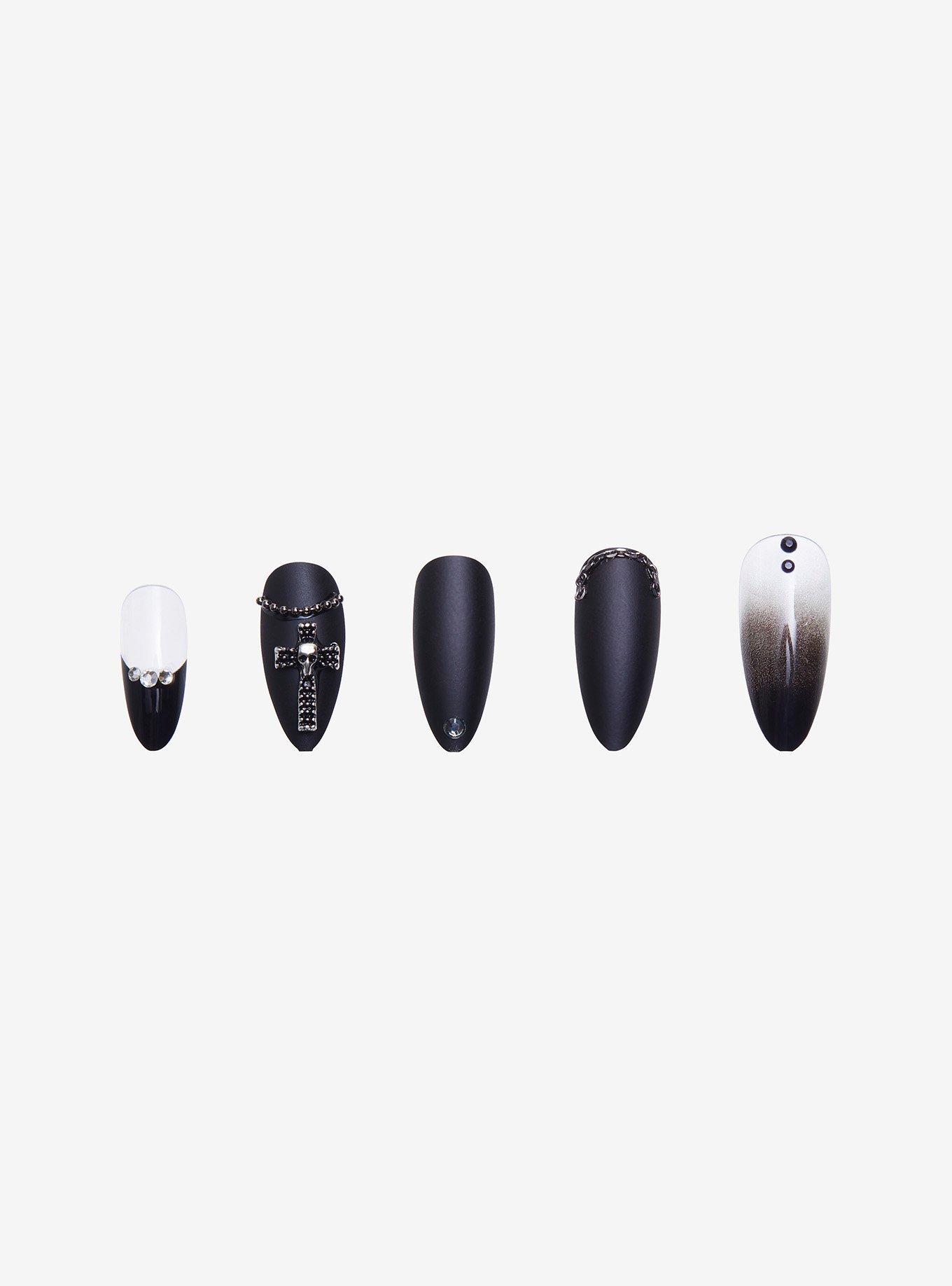 Blackheart Social Collision Faux Nail Set, , alternate