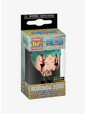 Funko One Piece Pocket Pop! Animation Roronoa Zoro Key Chain Hot Topic Exclusive, , hi-res