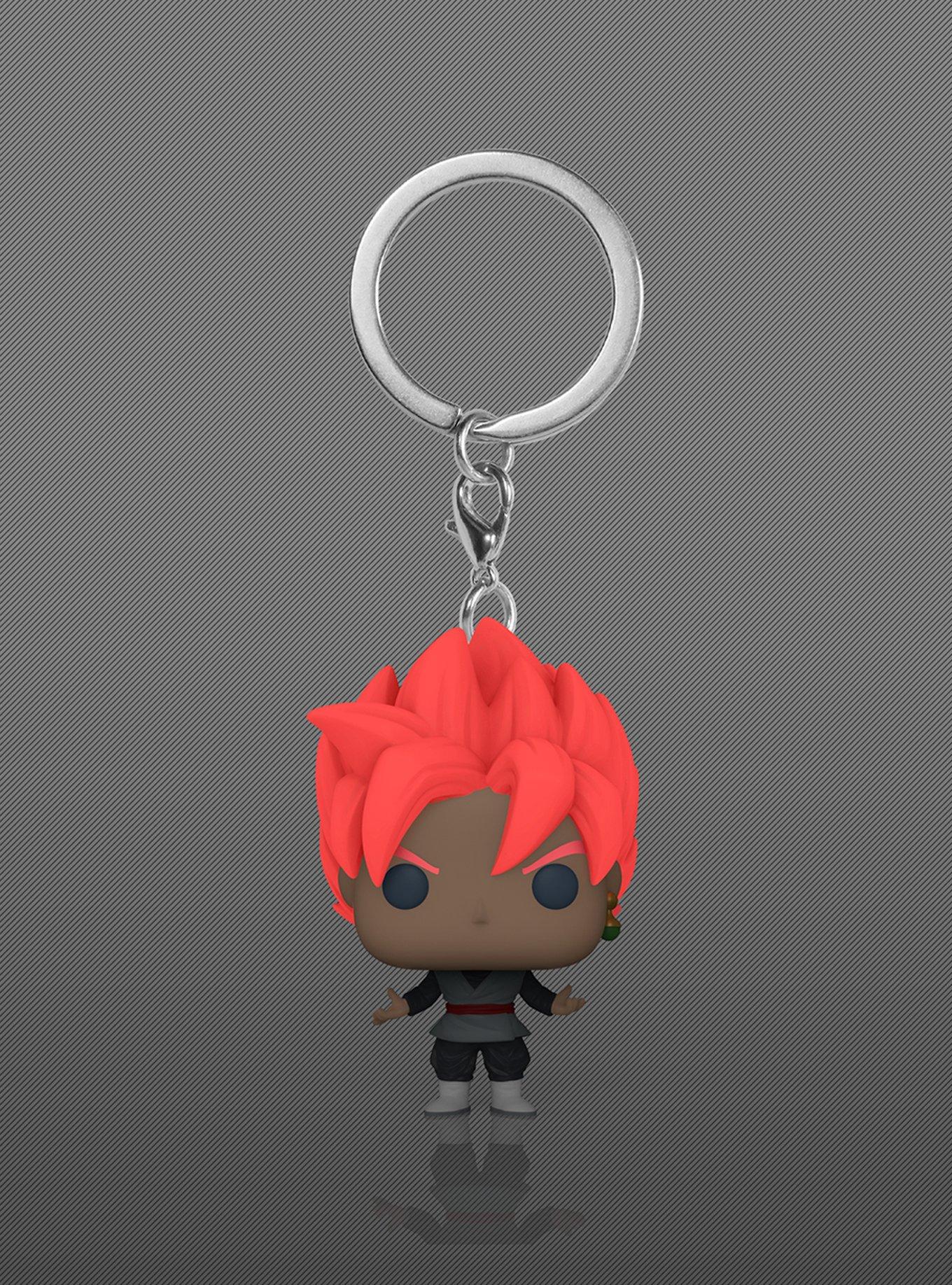 Funko Dragon Ball Super Pocket Pop! Super Saiyan Rose Goku Black Glow-In-The-Dark Key Chain Hot Topic Exclusive, , alternate